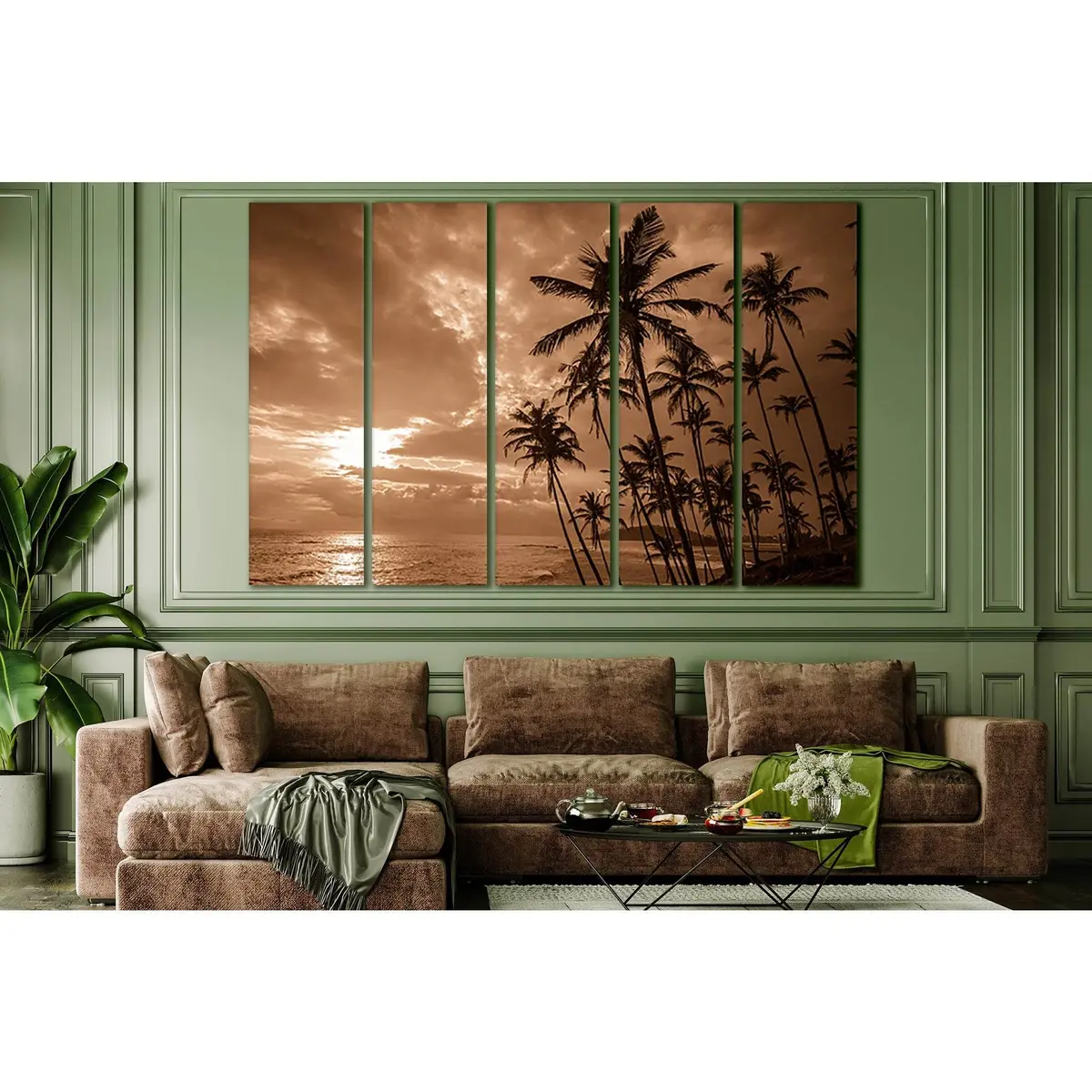 Palm Trees SL886 Premium Ready-to-Hang Canvas Wall Art