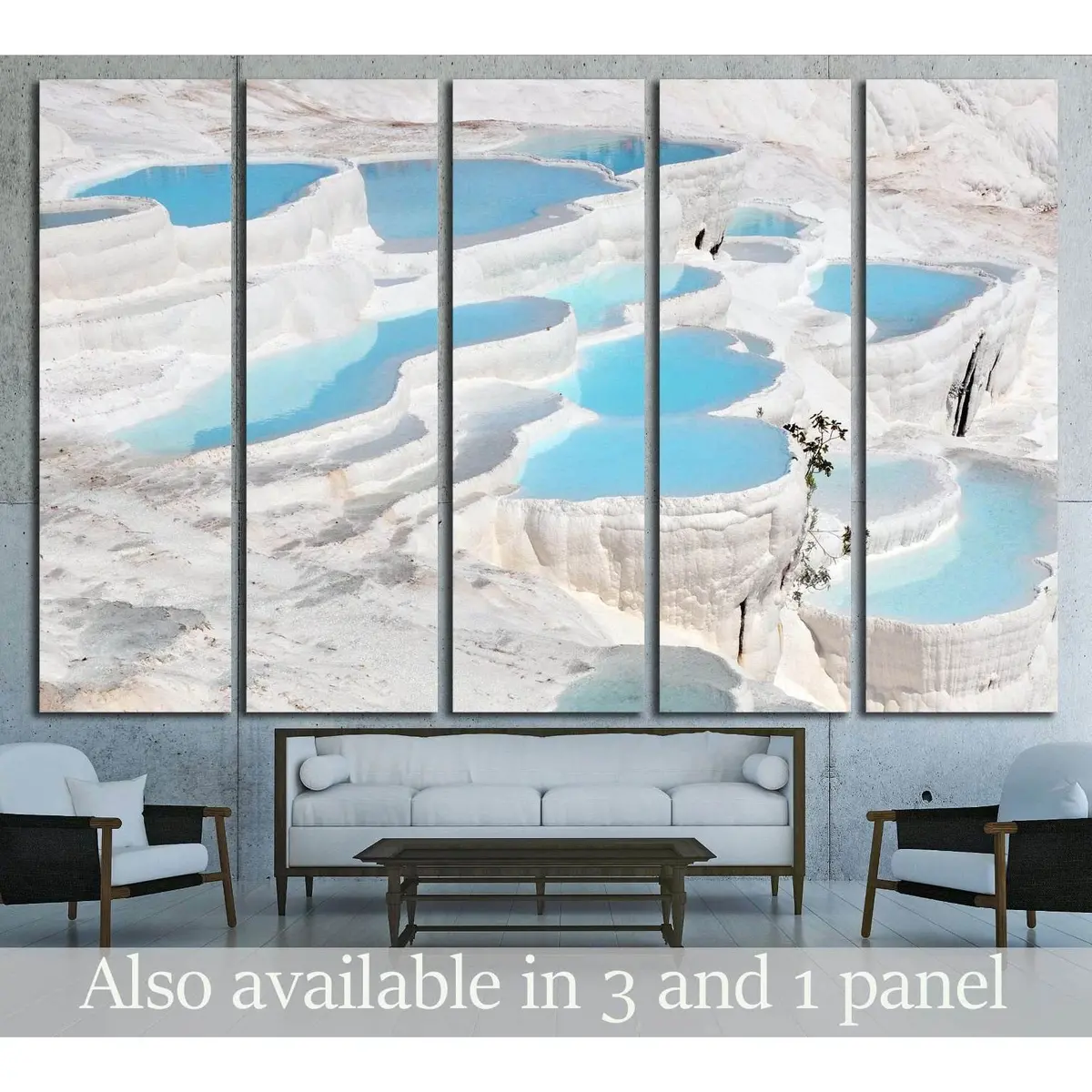 Pamukkale Natural Wonder Canvas Wall Art – Denizli Province, Turkey