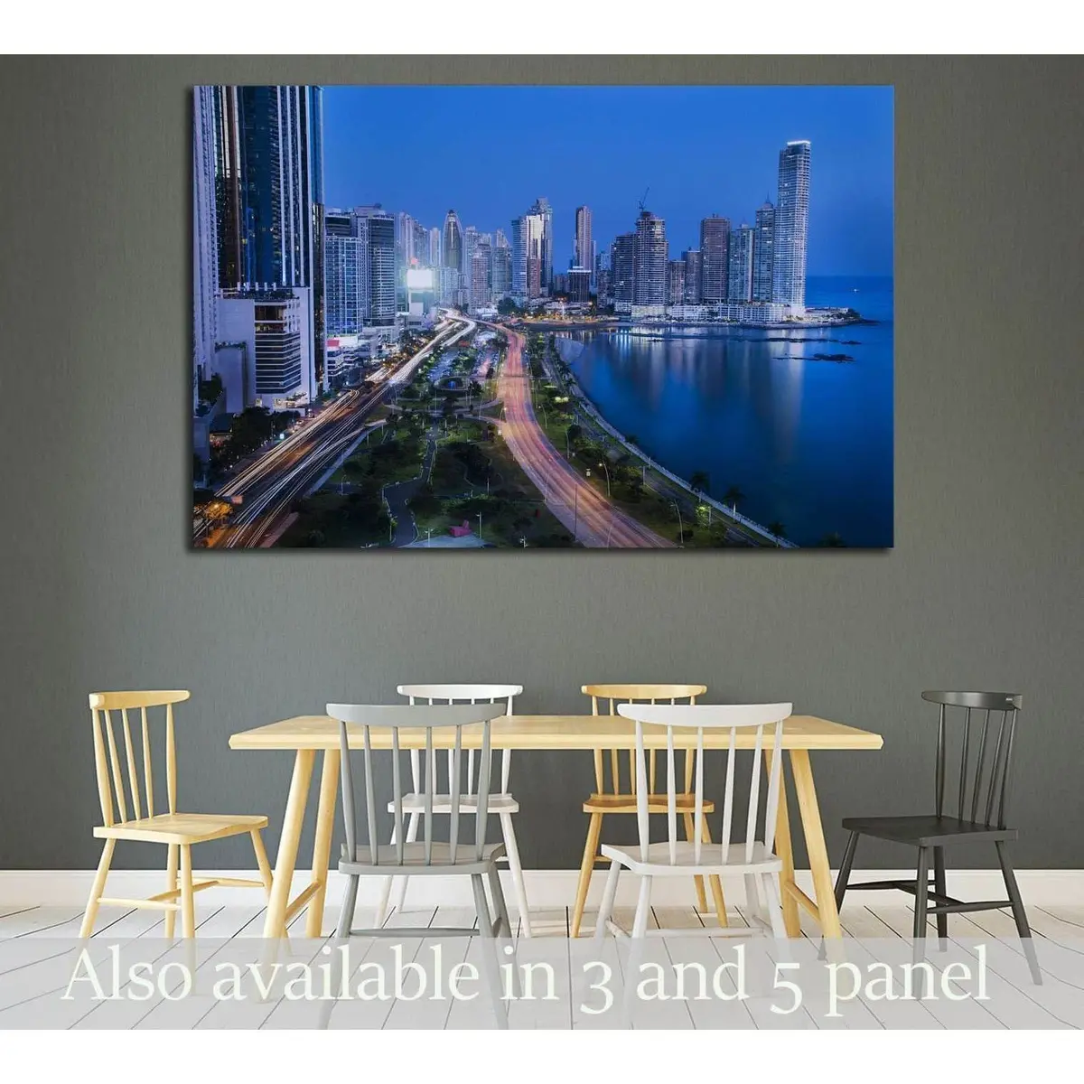 Panama City №2220 Ready To Hang Canvas Print 1