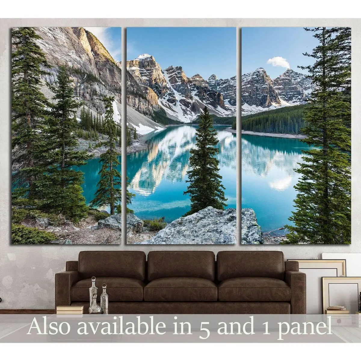 Panorama In The Banff, Canada №632 Ready To Hang Canvas Print 5