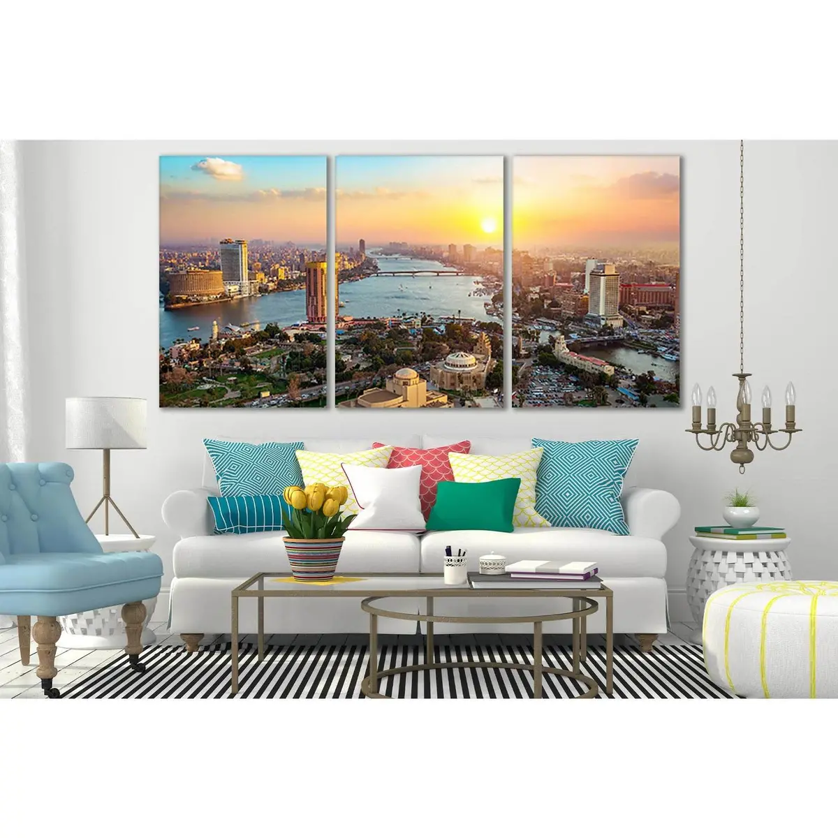 Panorama Of Cairo Egypt Cityscape №Sl356 Ready To Hang Canvas Print 5