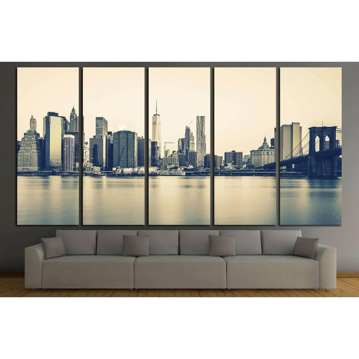 Manhattan Skyline Panorama Canvas Art Print – Ready to Hang - Image 3