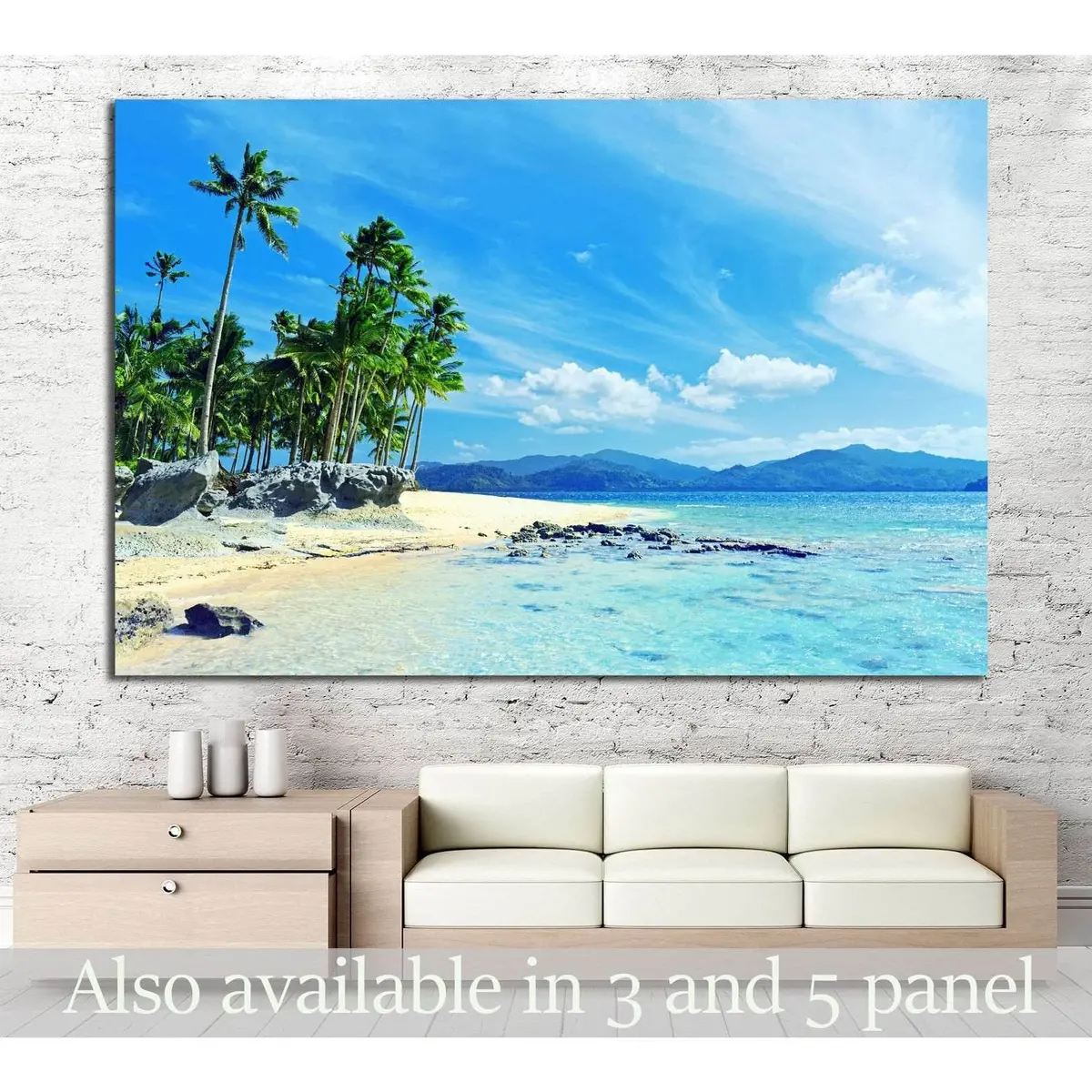 Paradise Beach №1018 Ready To Hang Canvas Print 1
