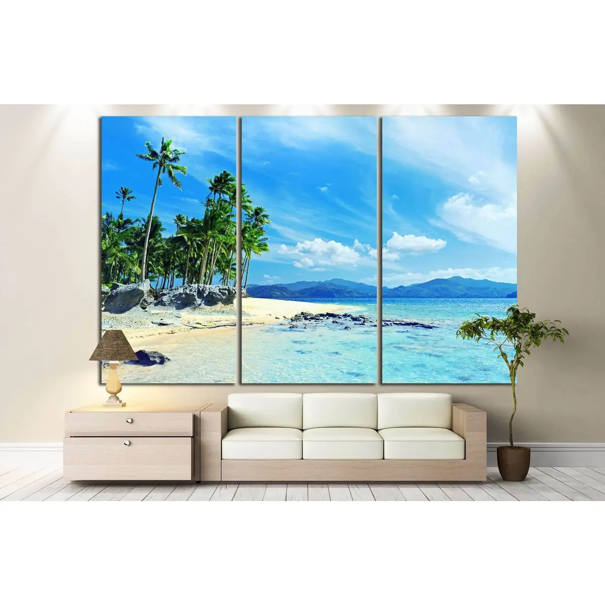 Paradise Beach №1018 Ready To Hang Canvas Print 5
