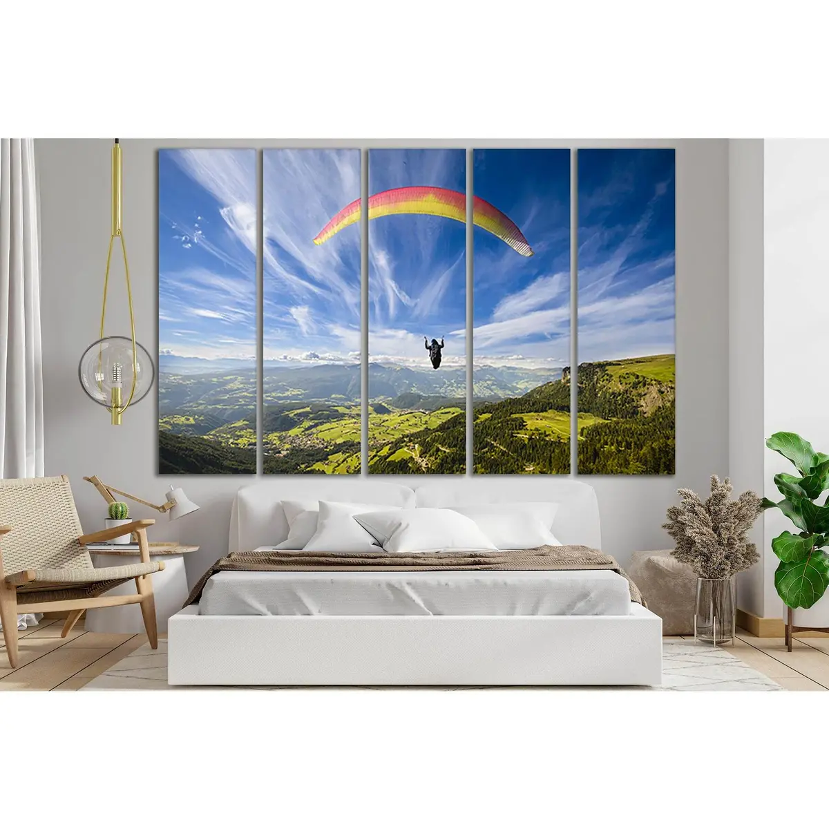 Paragliding Adventure Sky Canvas Art №SL923 – Premium Ready-to-Hang Print - Image 3