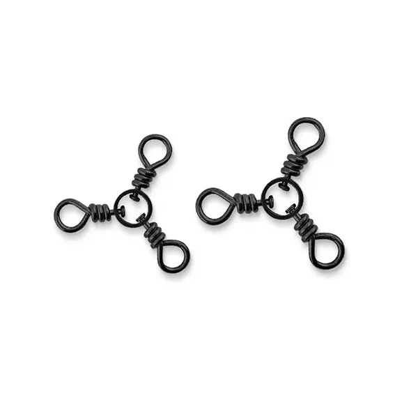 American Fishing Wire Brass 3-Way Swivels With Stainless Steel Rings 1