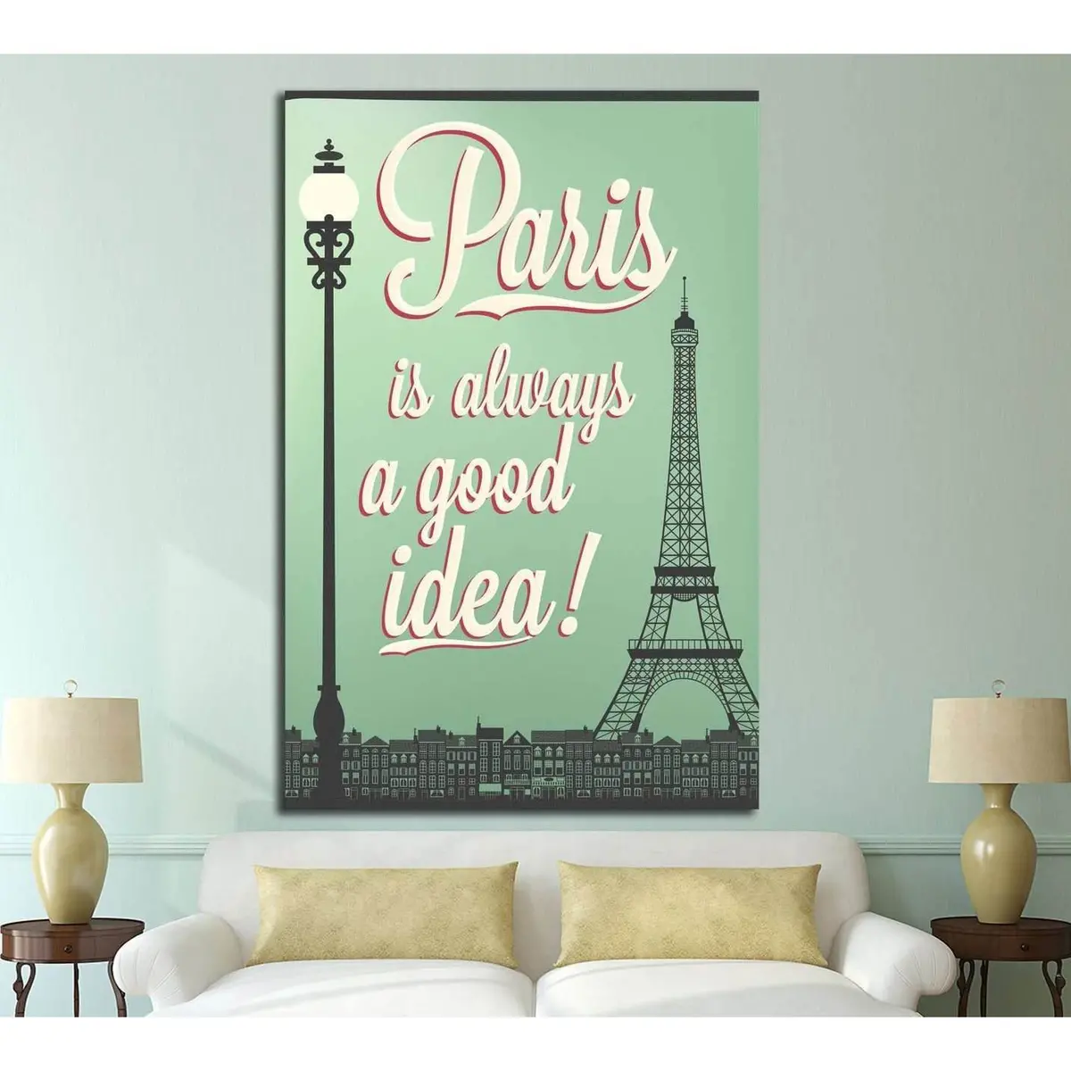 Paris №4527 Ready To Hang Canvas Print 1