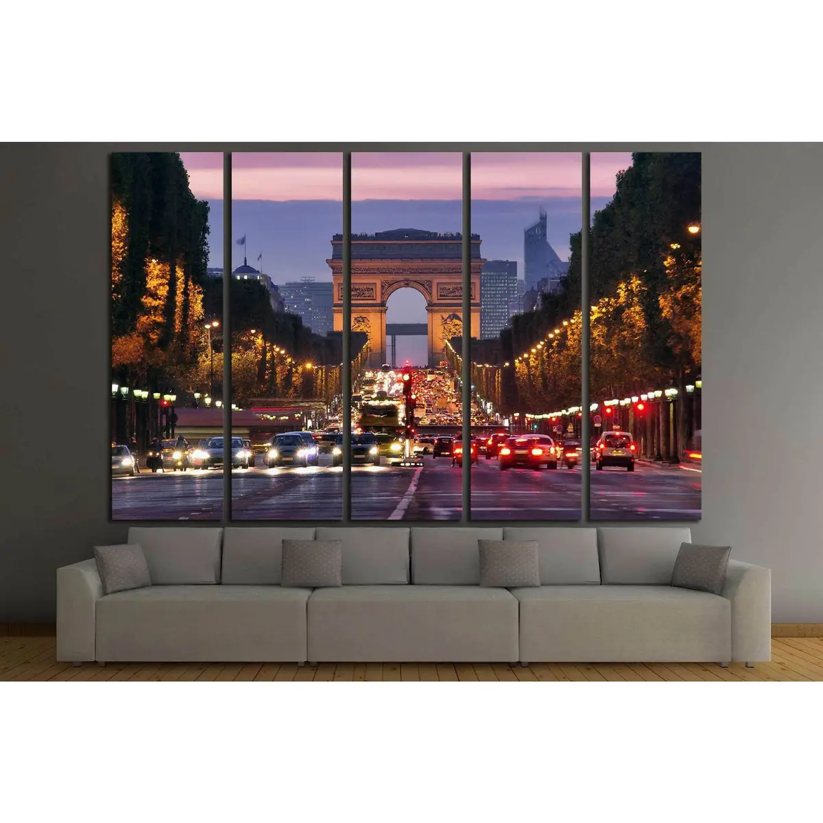 Paris Champs-Élysées #772 Pre-Hung Canvas Wall Art - Image 3