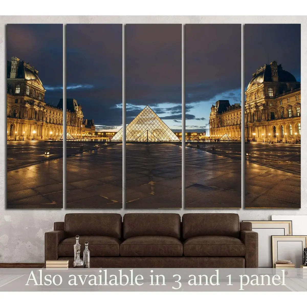 Elegant Paris Louvre Museum Canvas Wall Art – Ready-to-Hang Print #1273