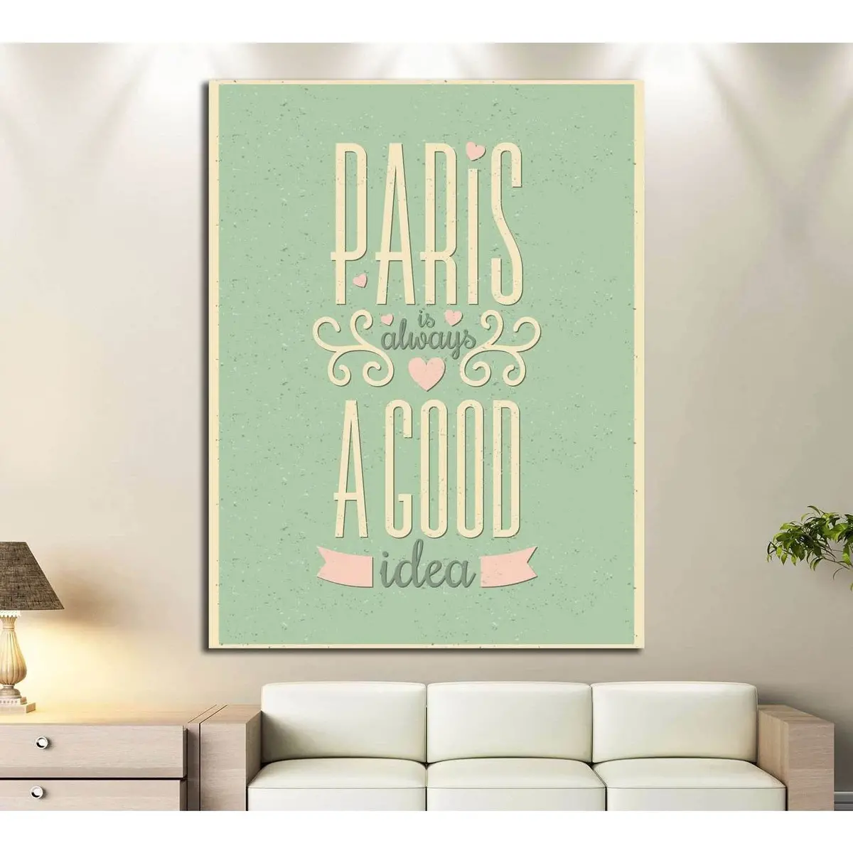 Paris Is Always A Good Idea №4529 Ready To Hang Canvas Print 1