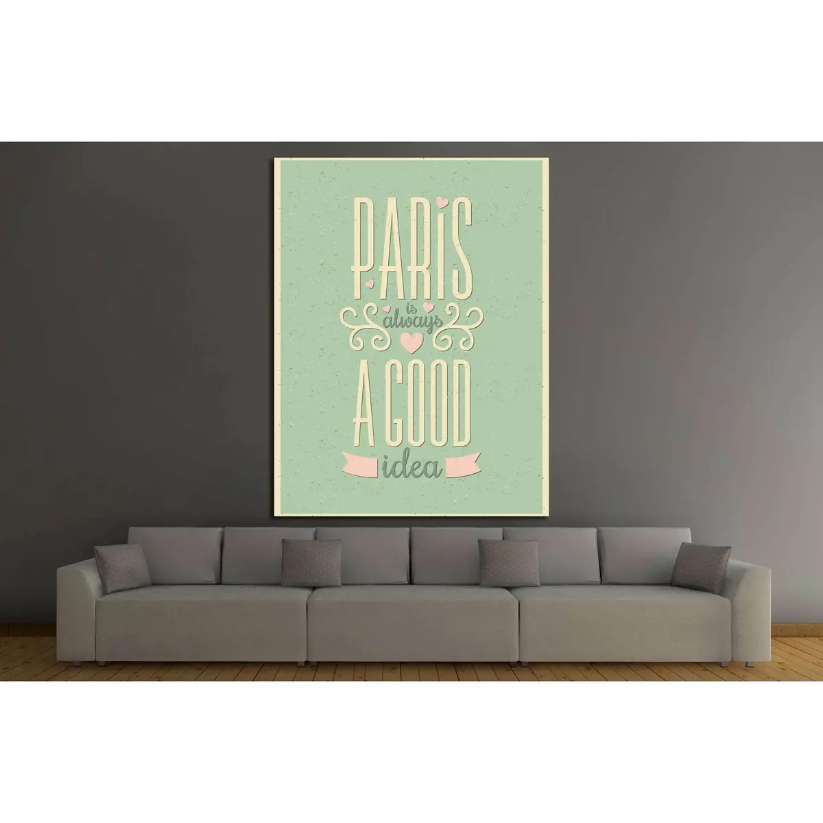 Paris Is Always A Good Idea №4529 Ready To Hang Canvas Print 2