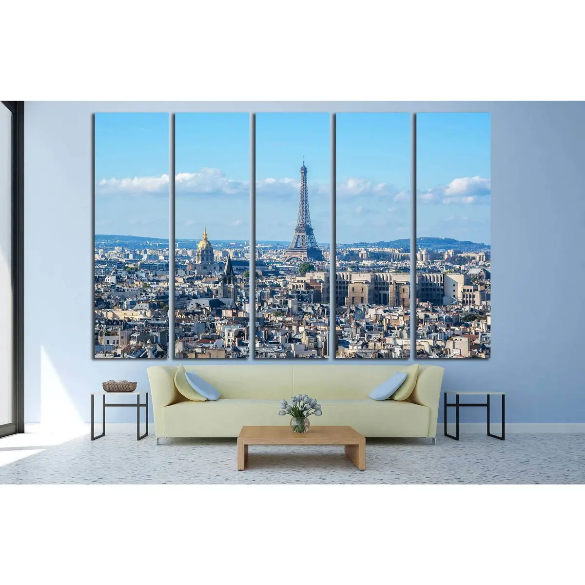 Ready-to-Hang Canvas Print of Paris Panorama with Iconic Notre-Dame Cathedral - Image 3