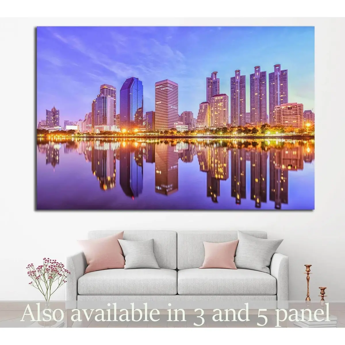 Park At Bangkok №826 Ready To Hang Canvas Print 1