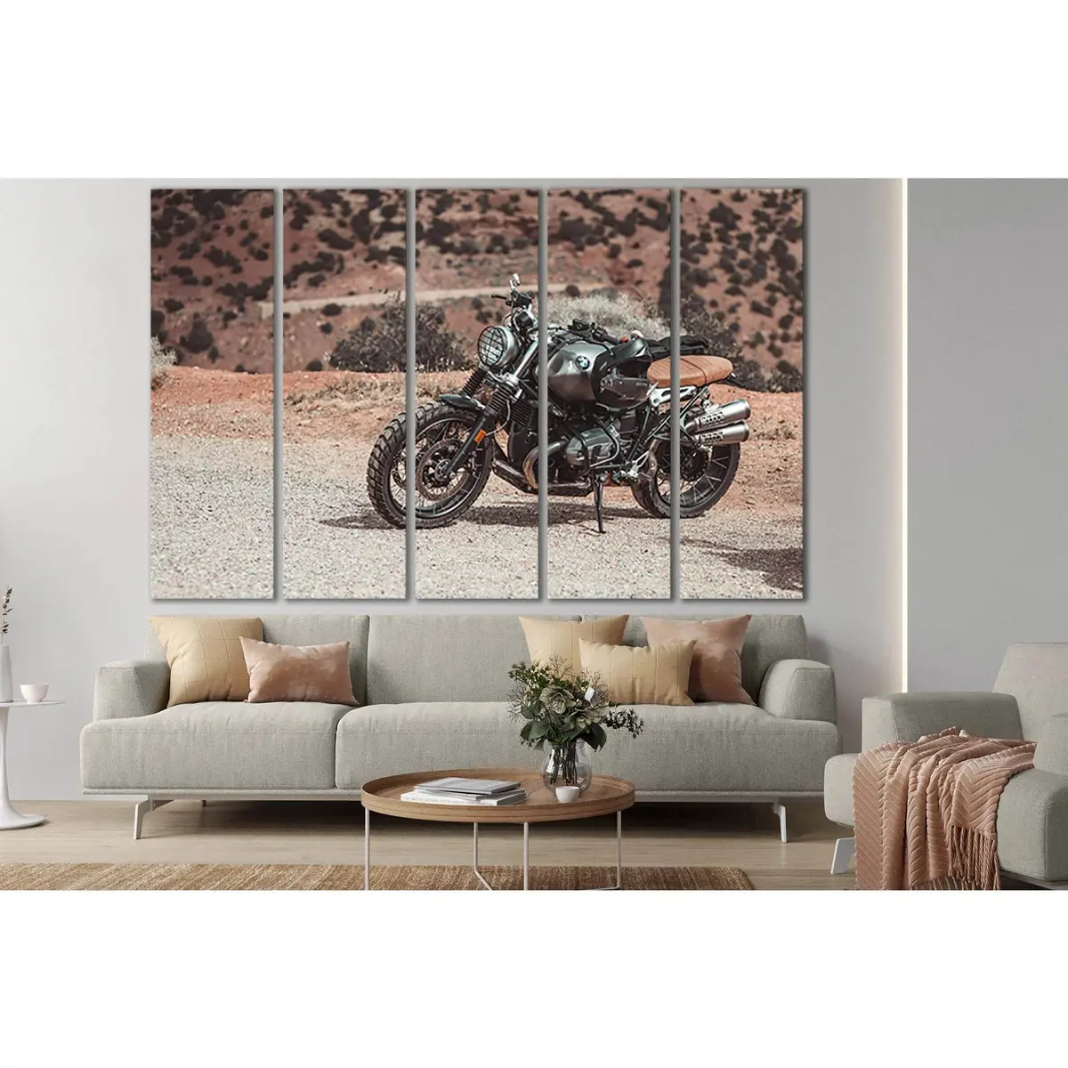 Desert Motorcycle Canvas Art №SL1434 – Premium Ready-to-Hang Wall Decor - Image 3
