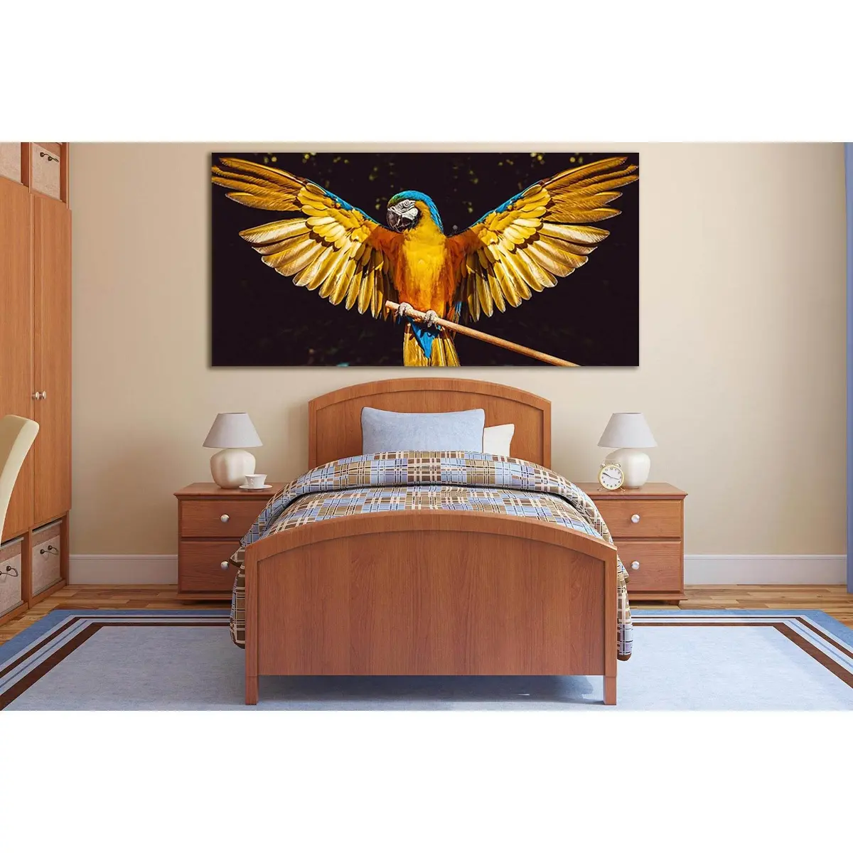 Parrot Macaw Spread Wings №Sl1037 Ready To Hang Canvas Print 2