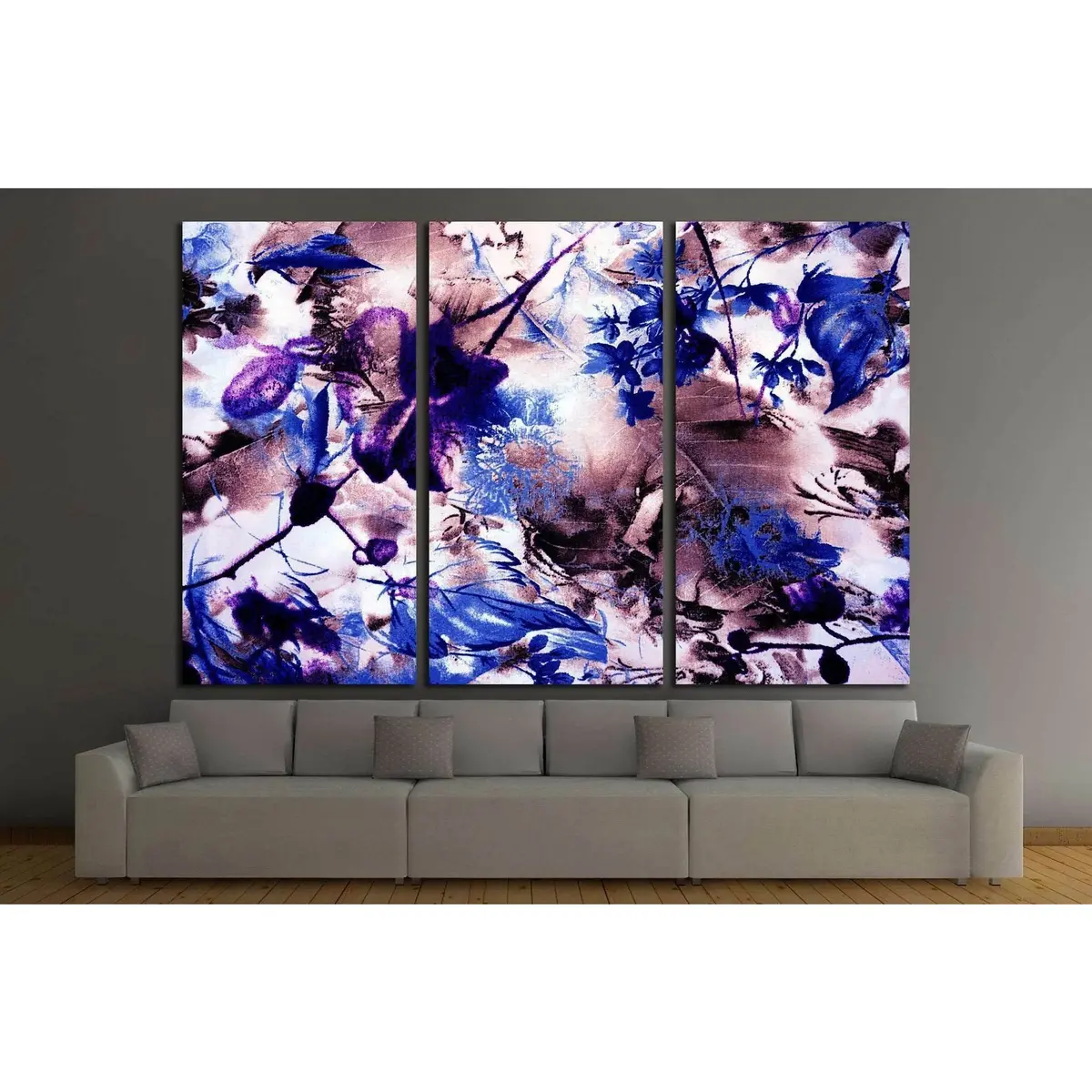 Patterned Cloth №1343 Ready To Hang Canvas Print 5