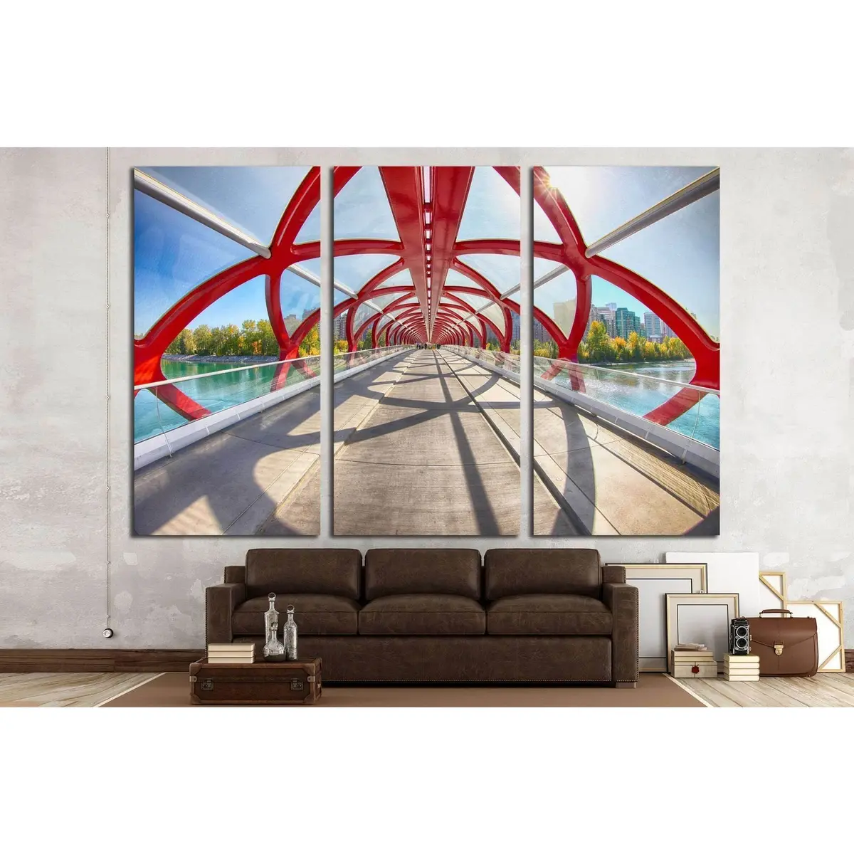 Peace Bridge, Calgary, Alberta, Canada №2031 Ready To Hang Canvas Print 5