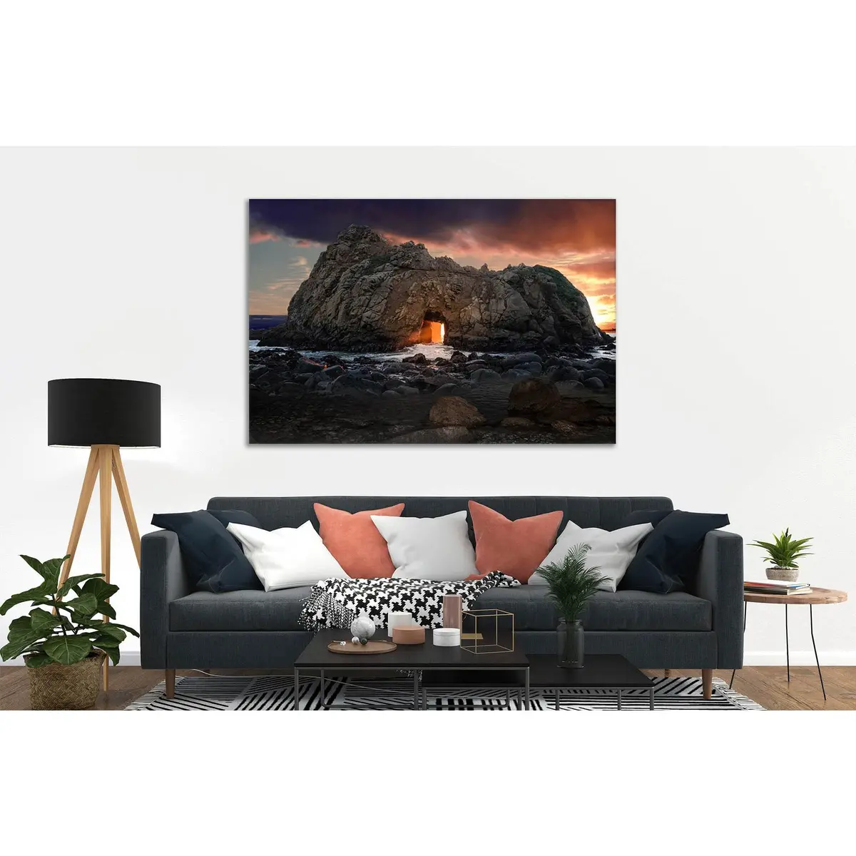 Pfeiffer Beach №D1211 Ready To Hang Canvas Print 1