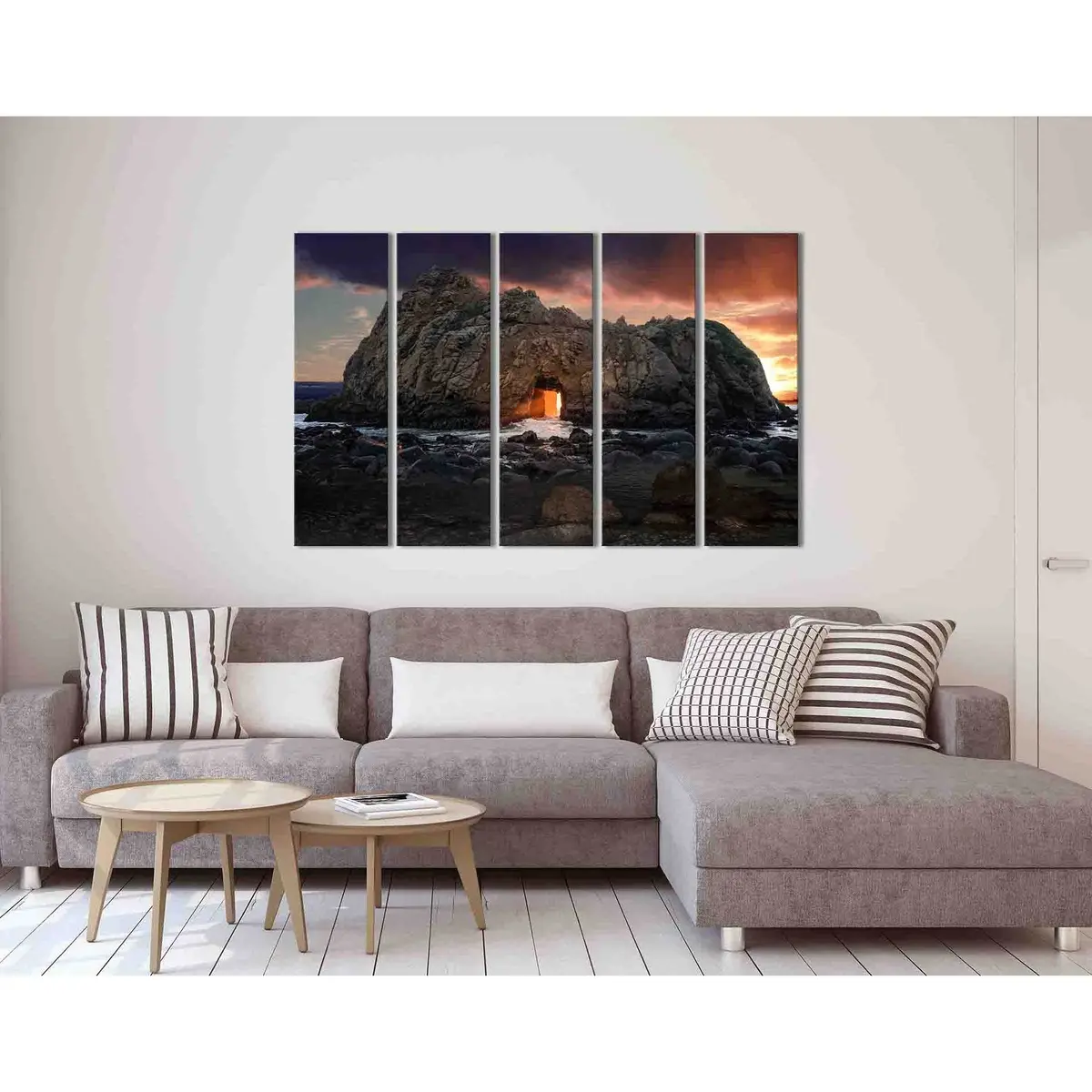 Pfeiffer Beach Canvas Wall Art – Ready-to-Hang Print - Image 3