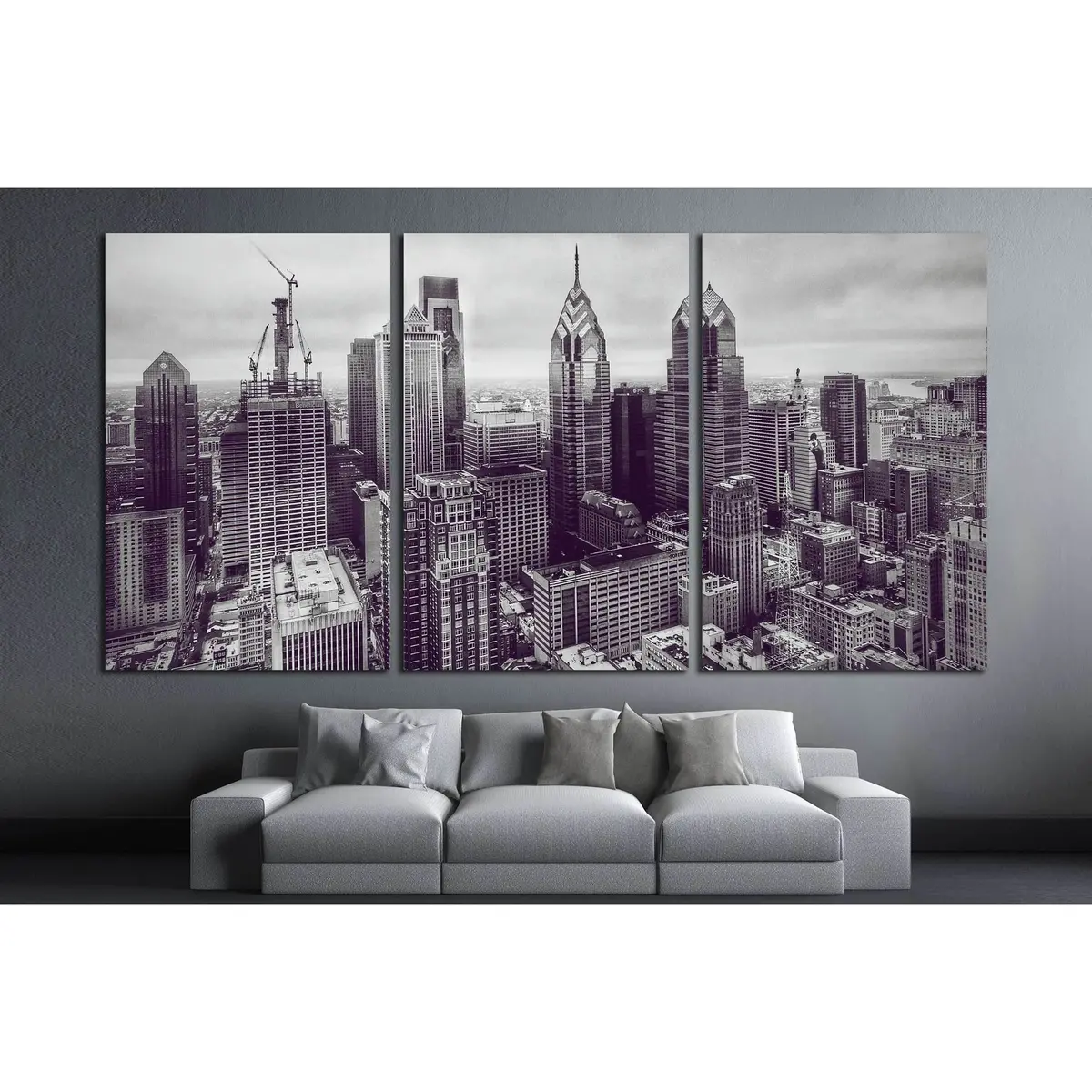 Philadelphia №2088 Ready To Hang Canvas Print 5