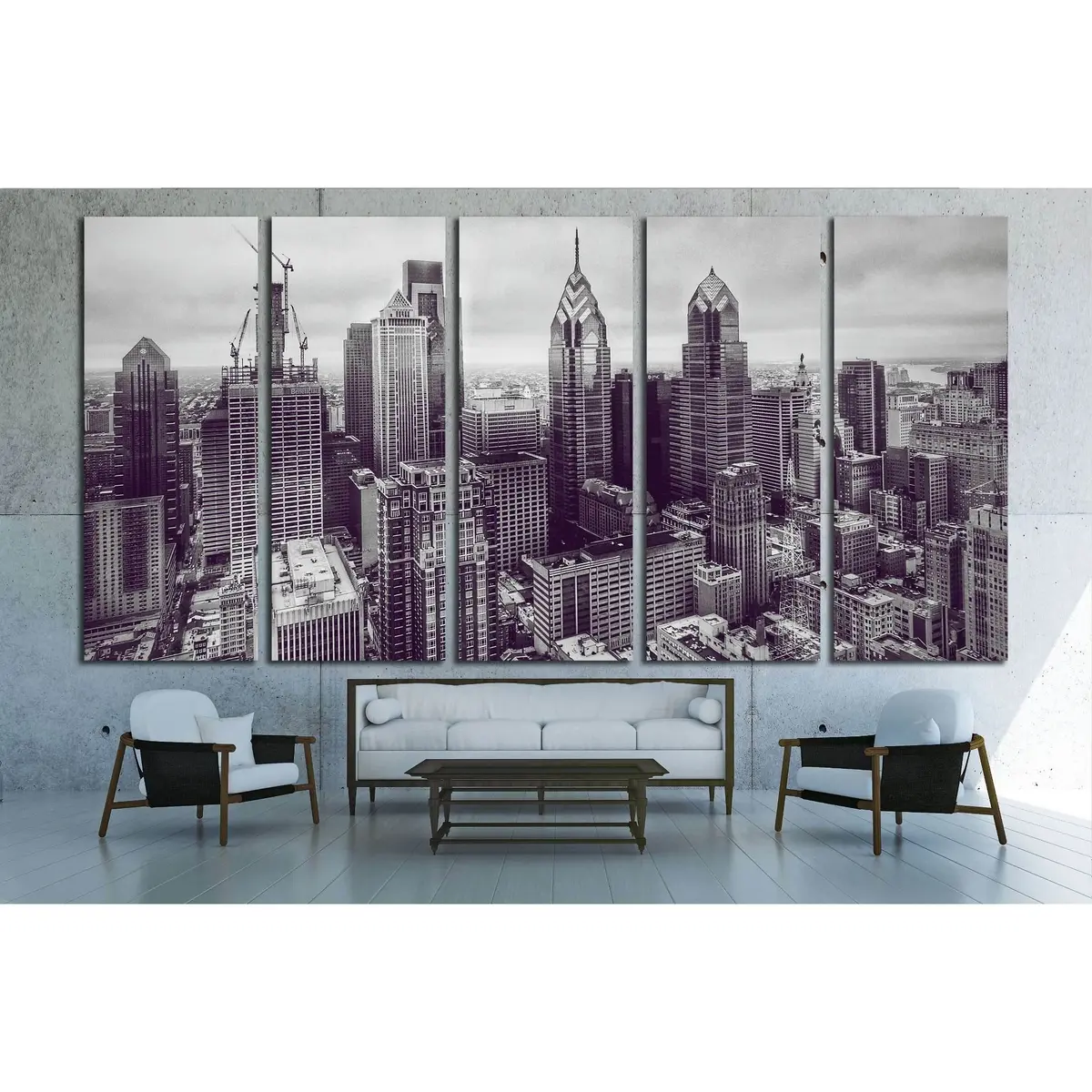 Philadelphia Canvas Wall Art Print No. 2088 – Ready to Hang with Built-in Mounting System - Image 3