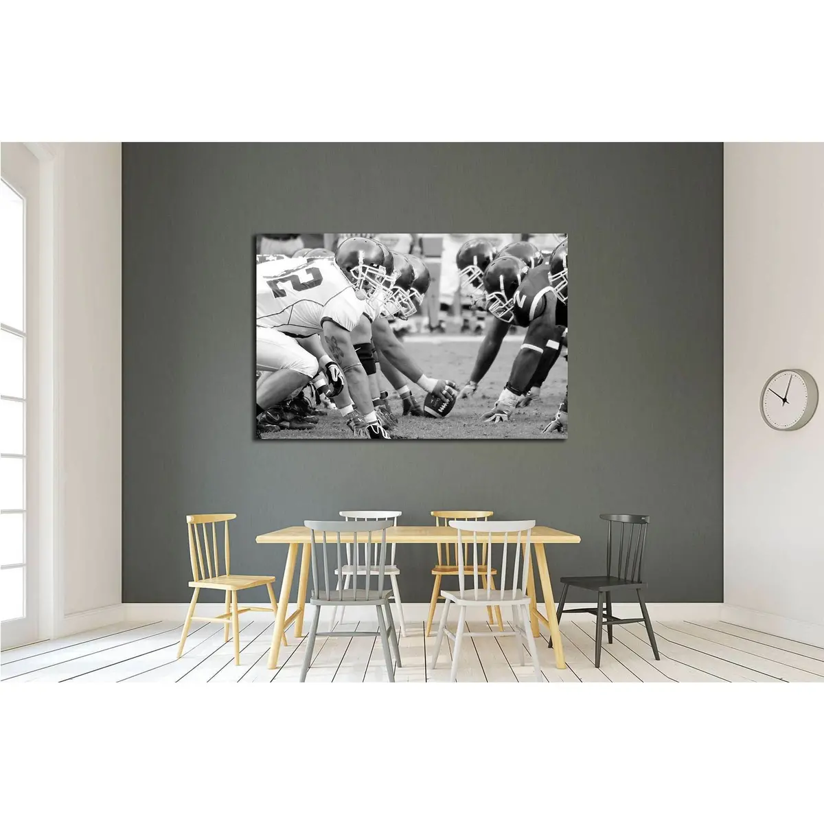 Philadelphia, Pa. Temple Defensive Line Face Off Against Buffalo Offensive Linemen №2112 Ready To Hang Canvas Print 3