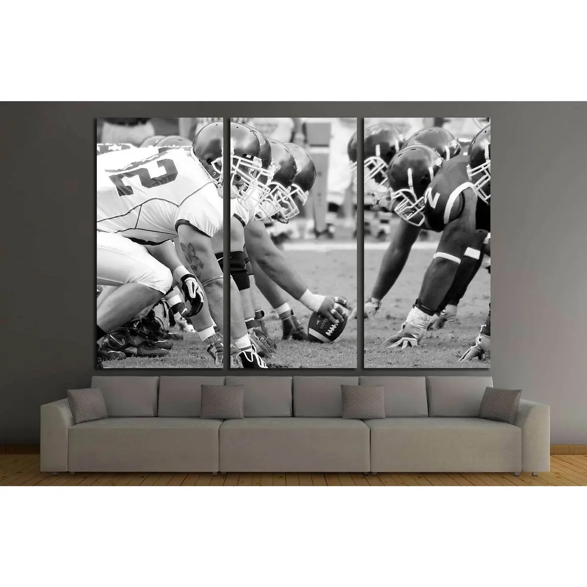 Philadelphia, Pa. Temple Defensive Line Face Off Against Buffalo Offensive Linemen №2112 Ready To Hang Canvas Print 5