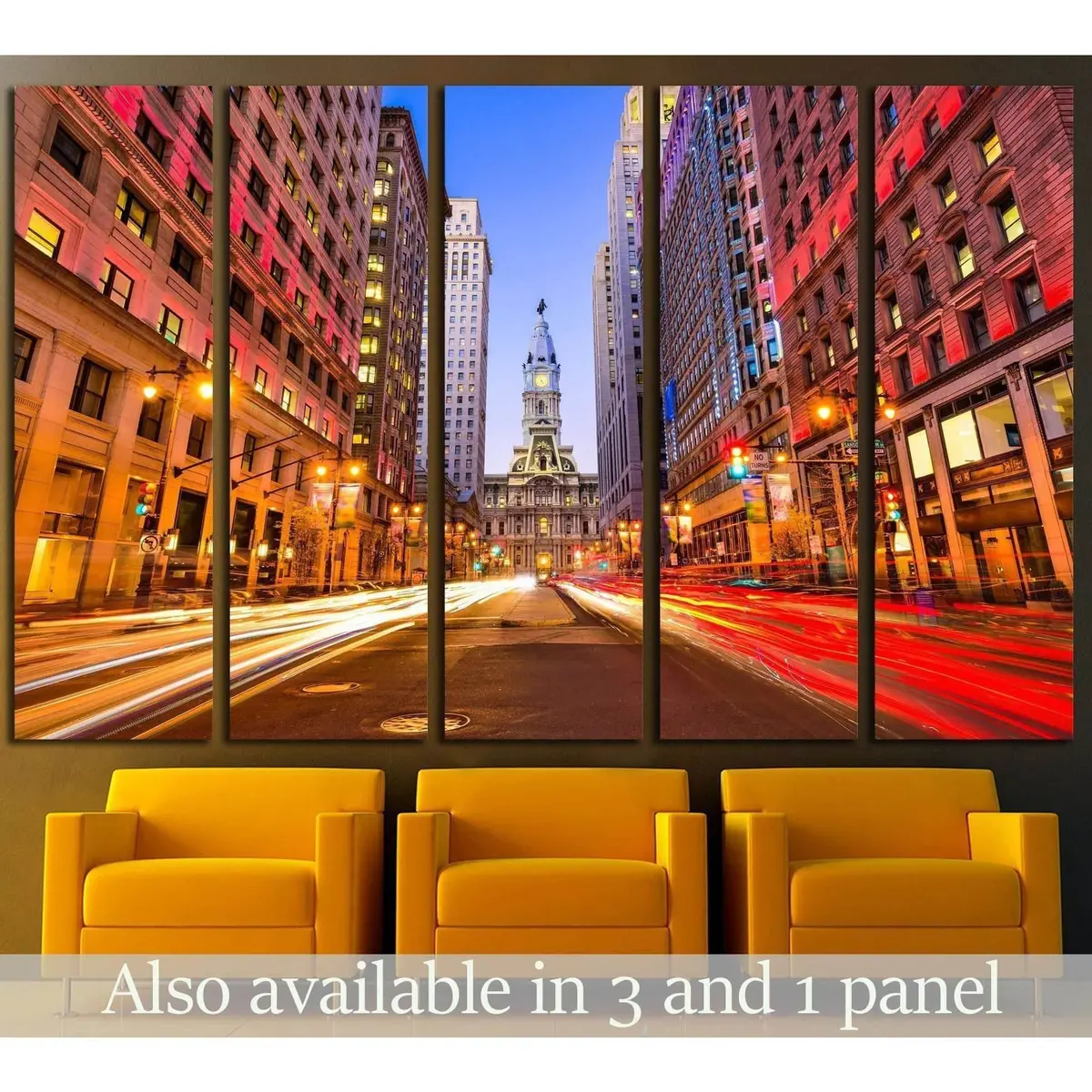 Philadelphia Downtown City Hall Wall Art – Ready-to-Hang Canvas Print #2084