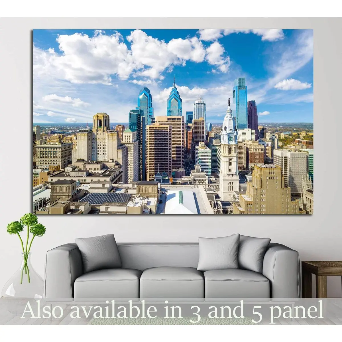 Philadelphia, Usa №991 Ready To Hang Canvas Print 1