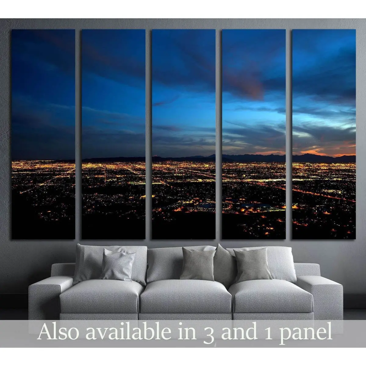 Phoenix Skyline at Dusk Canvas Wall Art №2282 – Ready to Hang