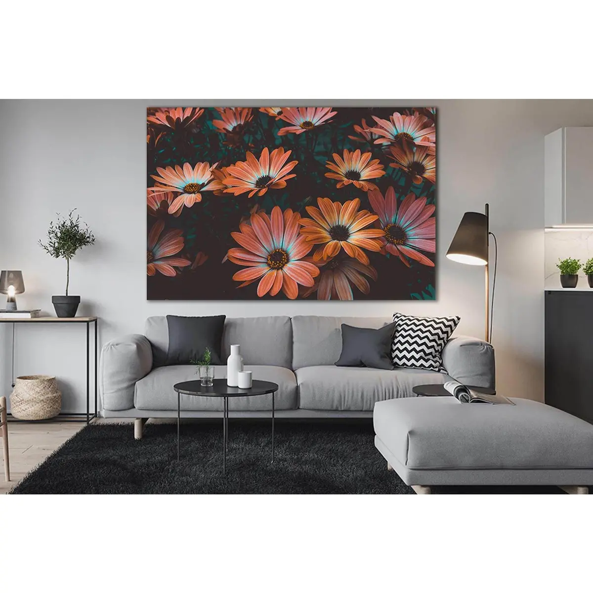 Photo Of Daisy Flowers №Sl728 Ready To Hang Canvas Print 1
