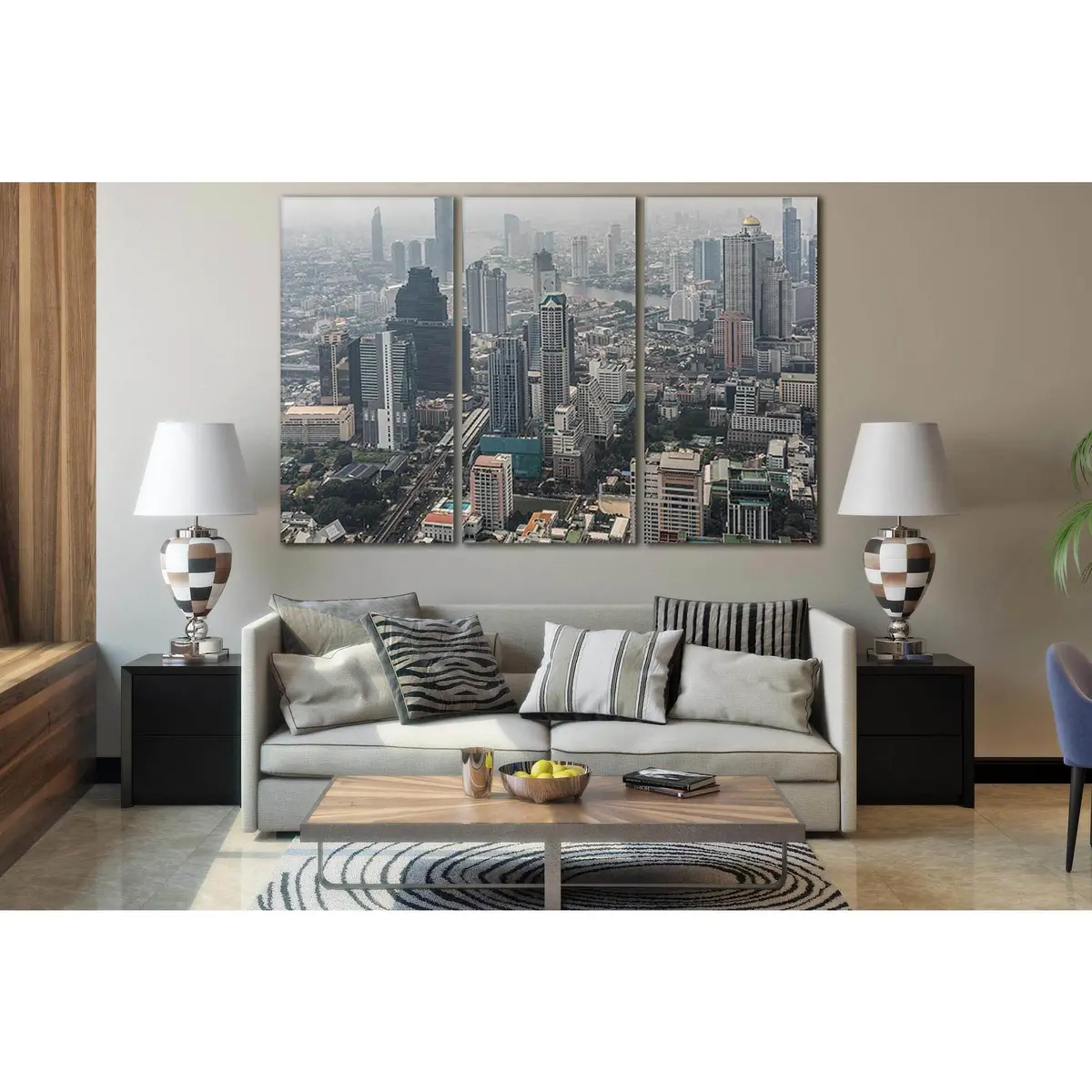 Picturesque Bangkok Cityscape №Sl363 Ready To Hang Canvas Print 5