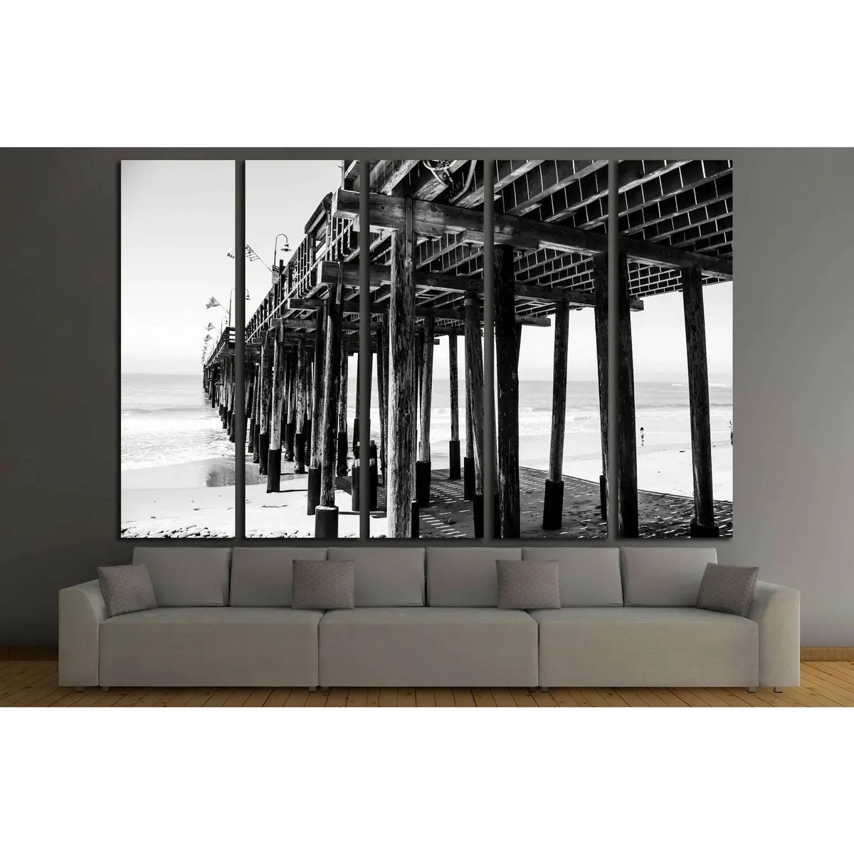 Pier No. 2104 Premium Canvas Wall Art – Ready-to-Hang - Image 3
