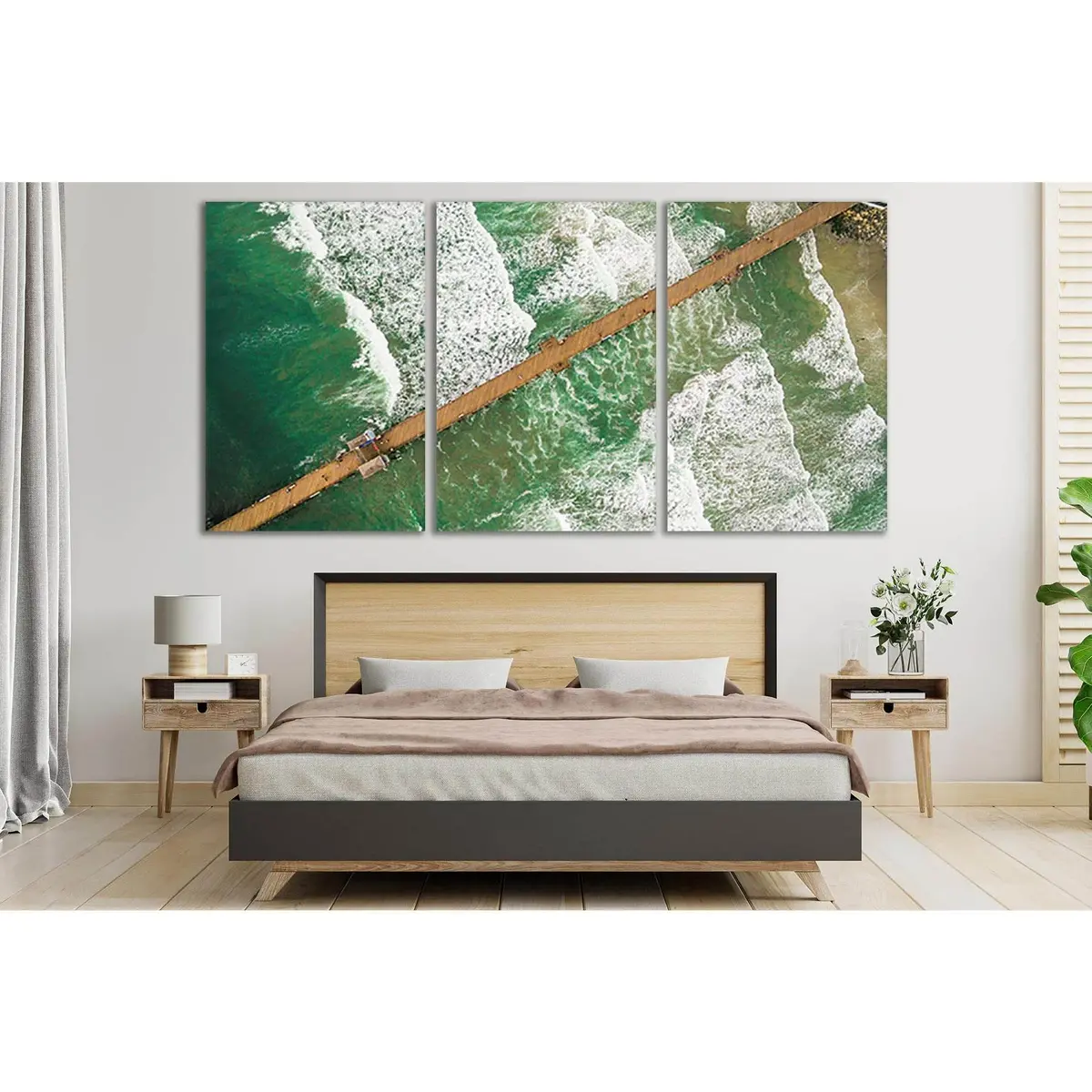 Pier In The Ocean №Sl163 Ready To Hang Canvas Print 5