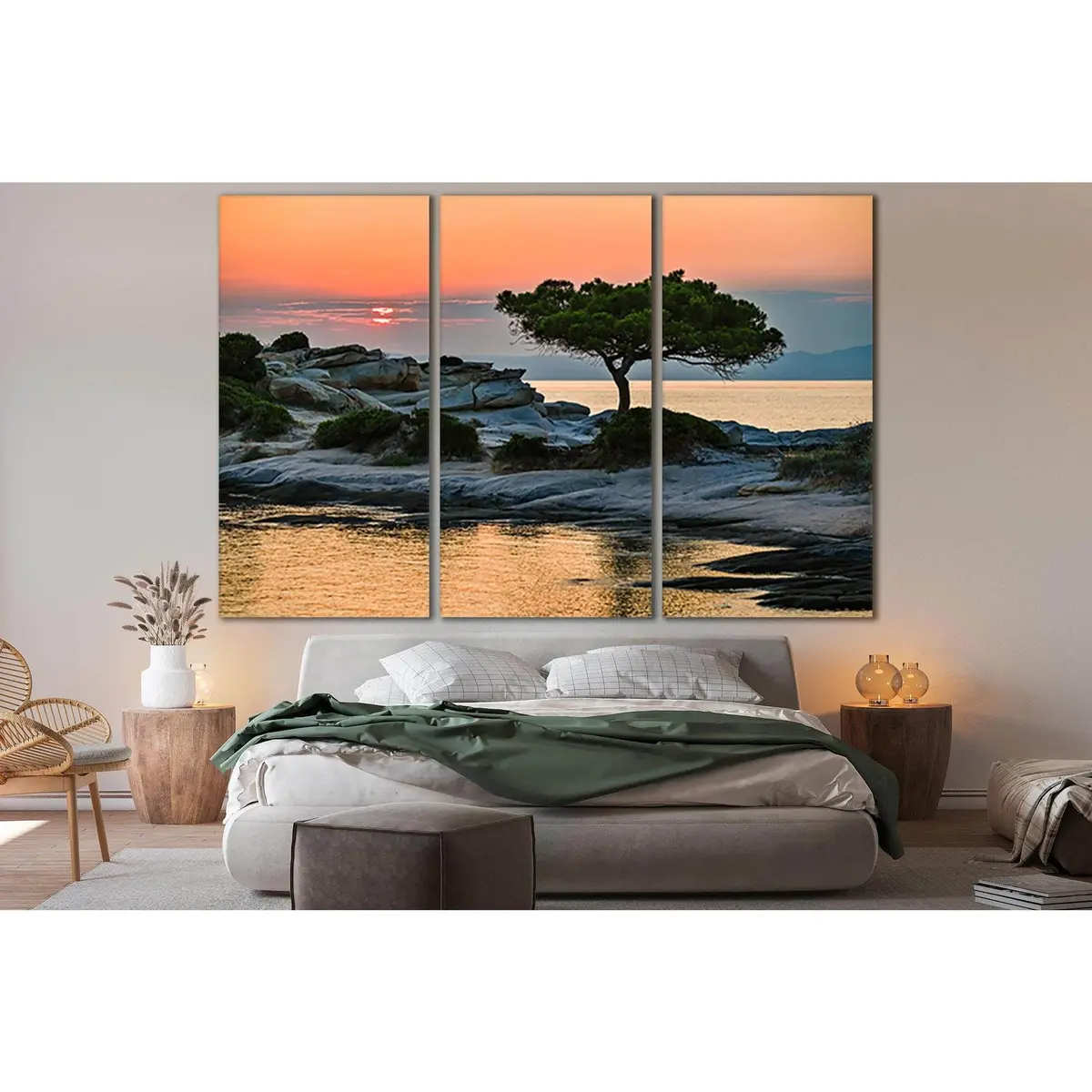 Pine Tree At Sunset №Sl818 Ready To Hang Canvas Print 5