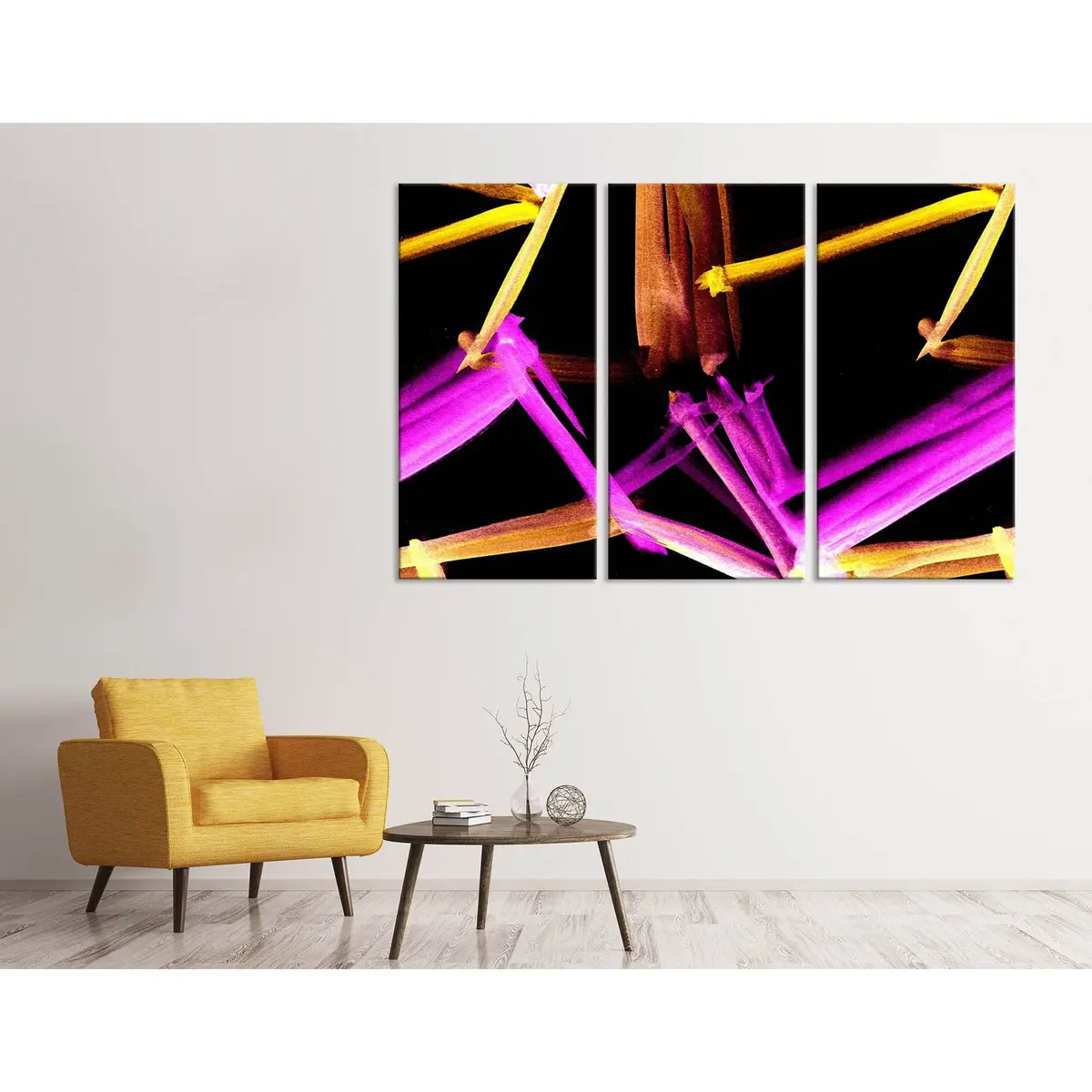 Pink And Orange Abstract №04278 Ready To Hang Canvas Print 5