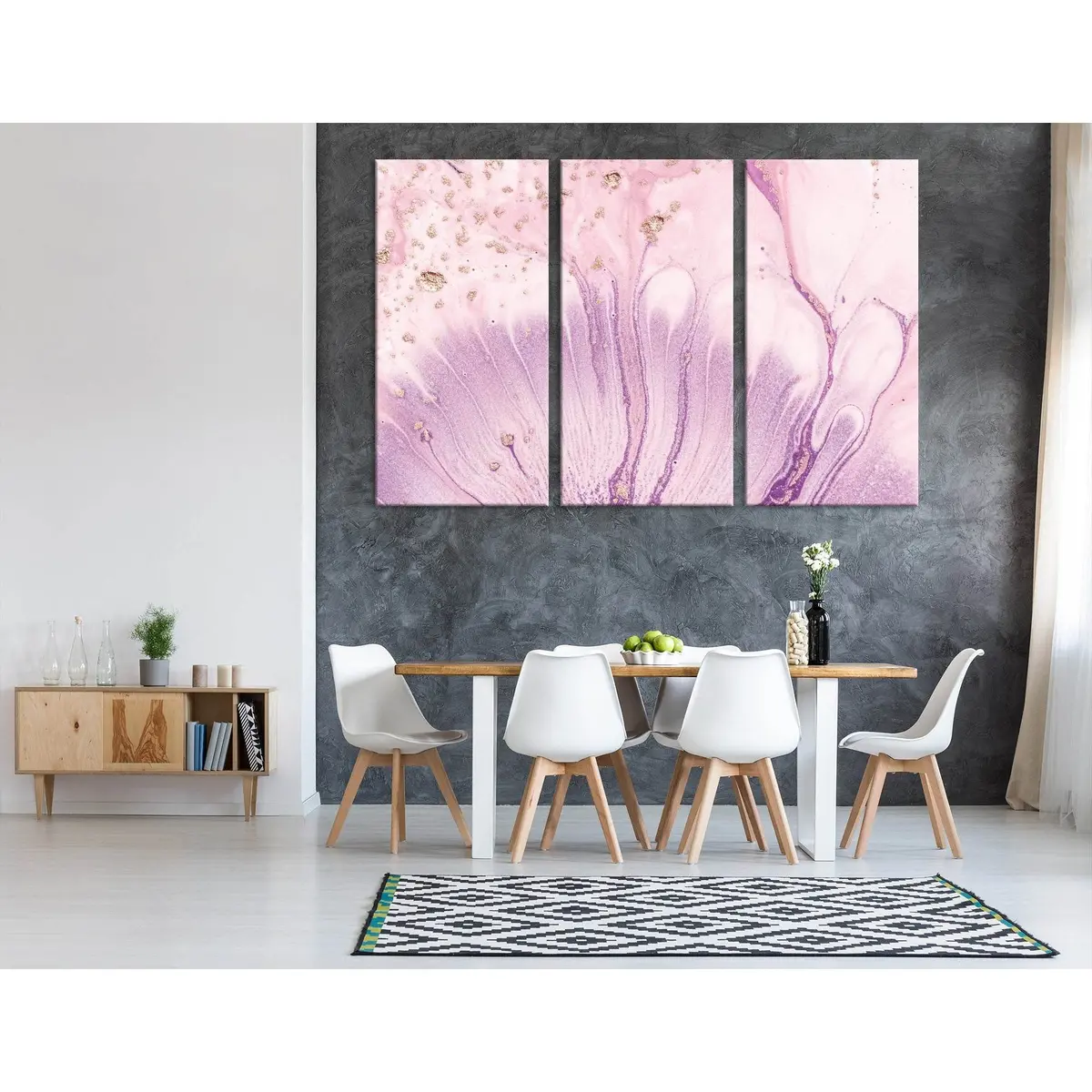 Pink Flower Petals Abstract №04315 Ready To Hang Canvas Print 5