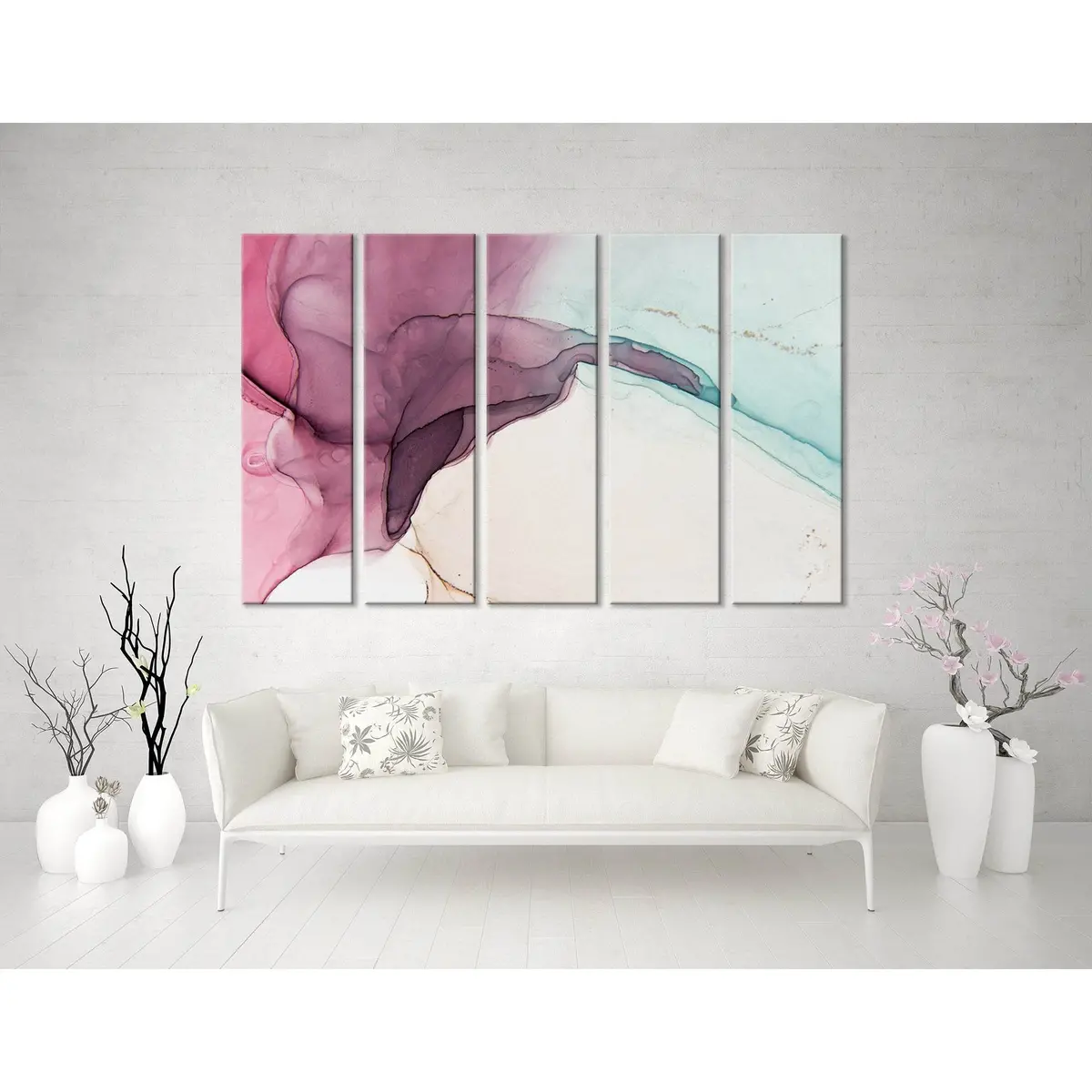 Abstract Pink Orchid Canvas Art Print №04275 – Pre-Stretched & Ready to Hang