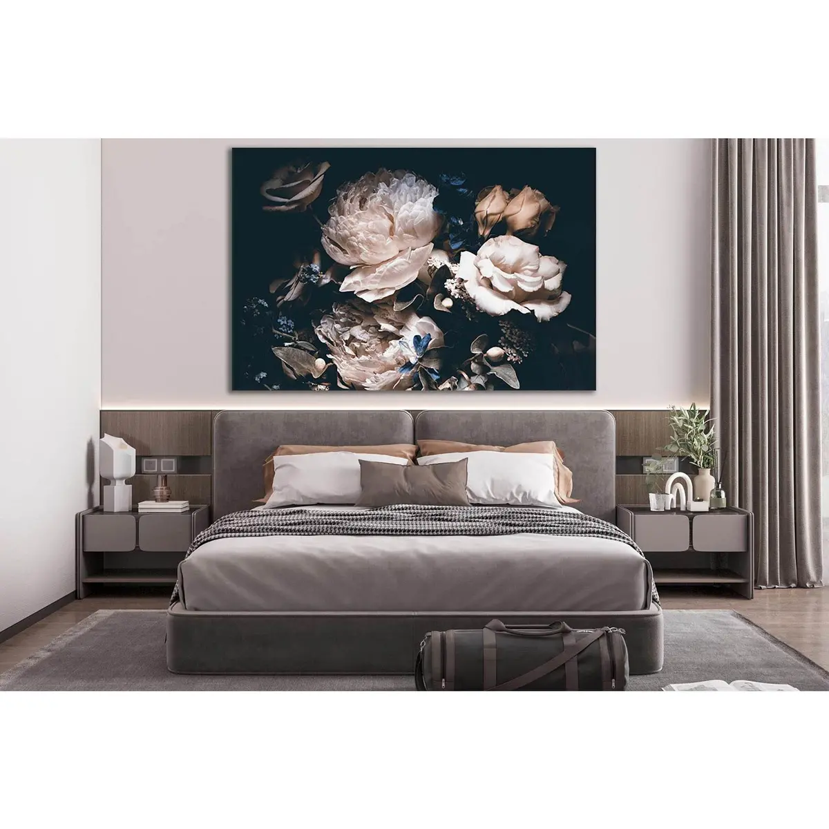 Pink Peonies Bouquet №Sl666 Ready To Hang Canvas Print 1