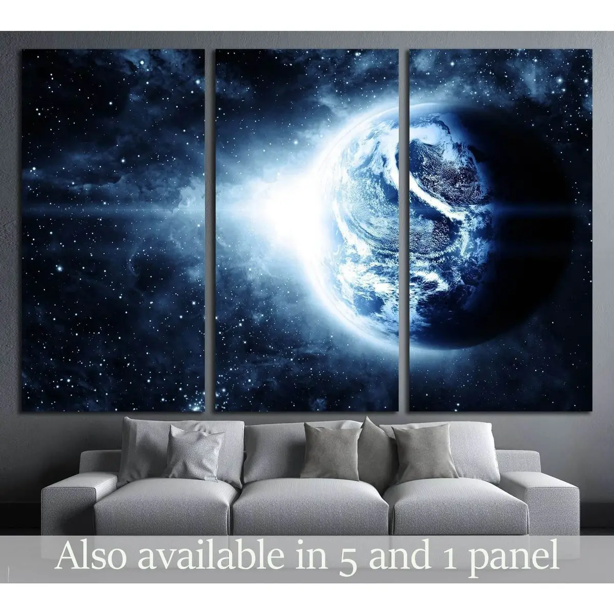 Planet In Beautiful Space №2466 Ready To Hang Canvas Print 5