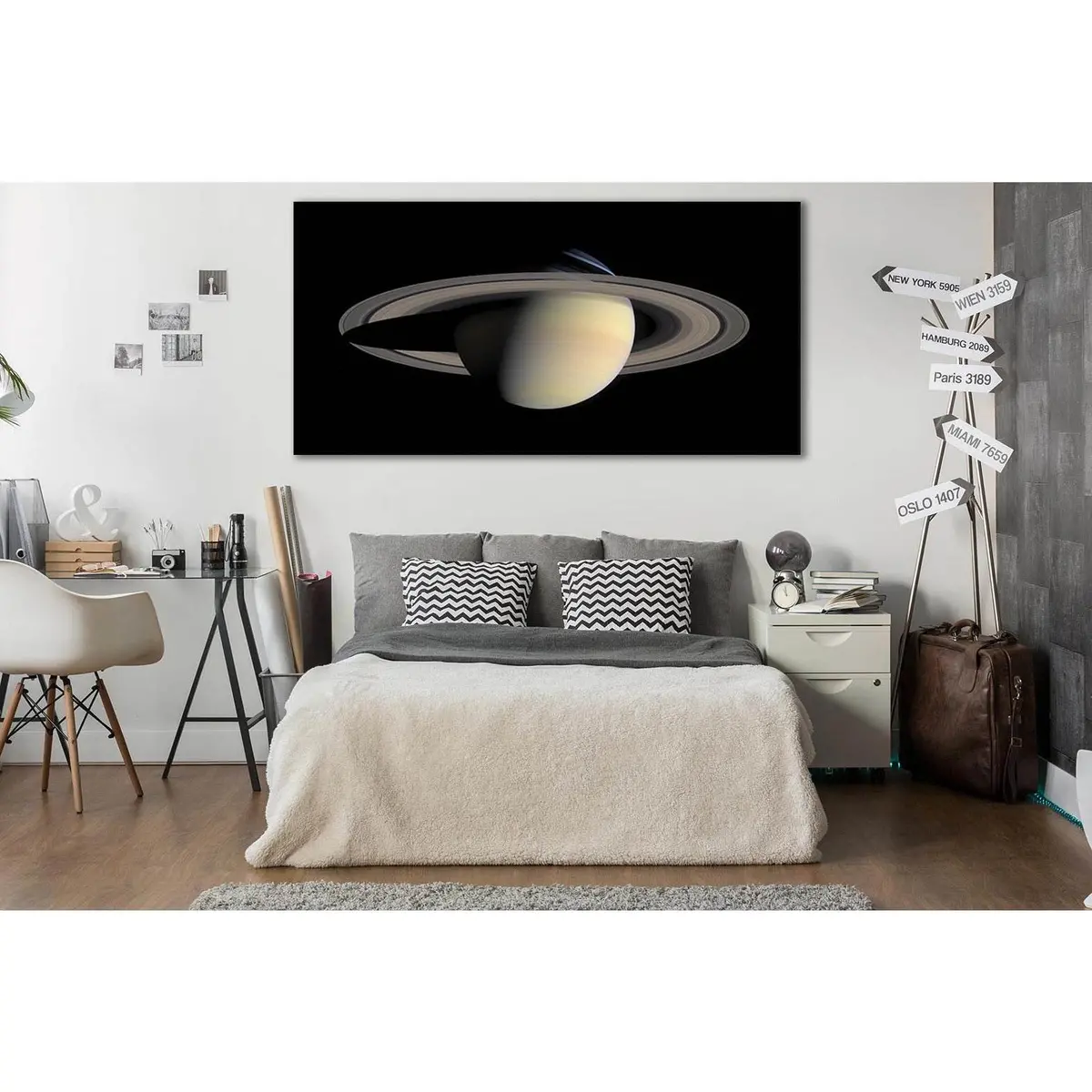 Planet Saturn Close Up №Sl383 Ready To Hang Canvas Print 1