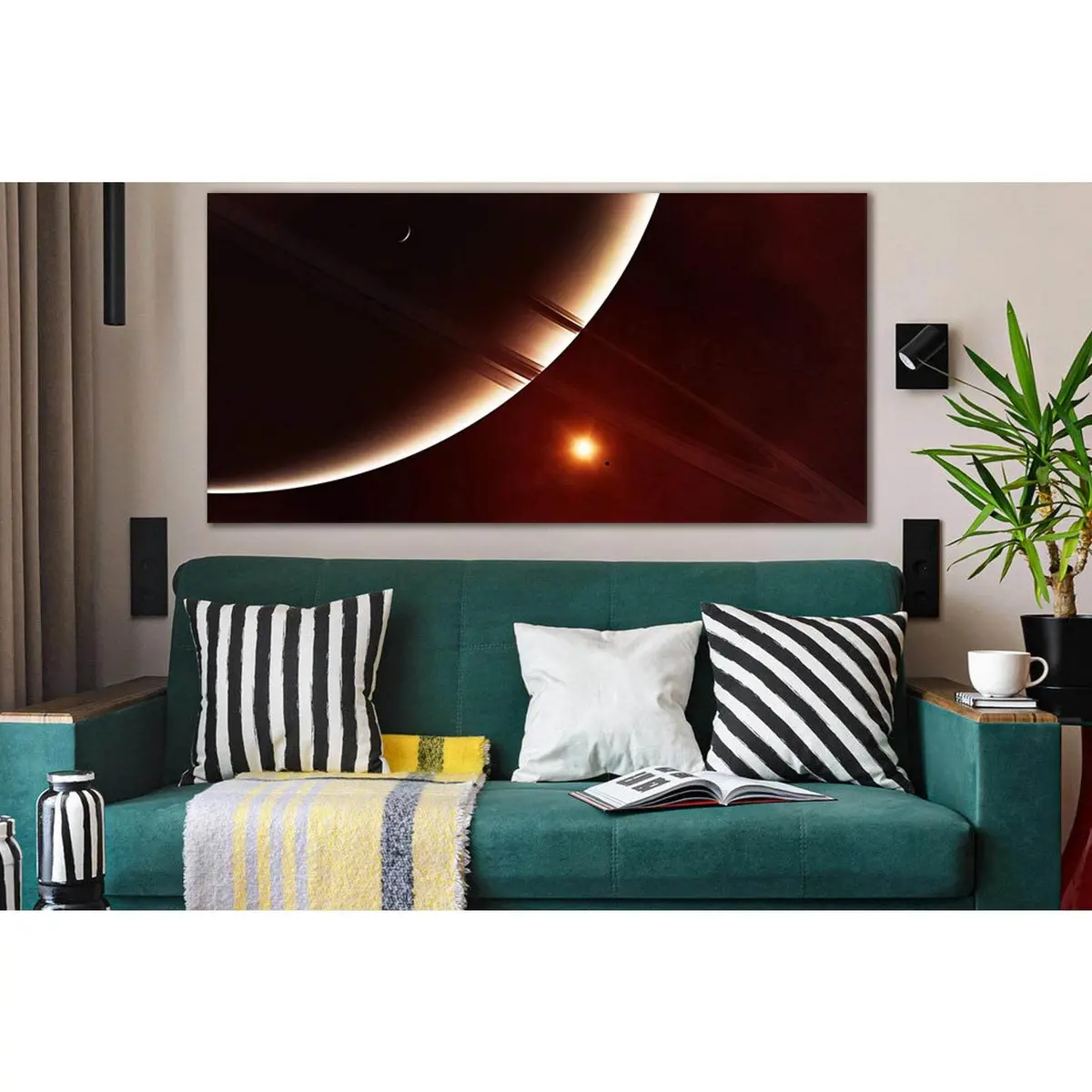 Planet Saturn №Sl958 Ready To Hang Canvas Print 1