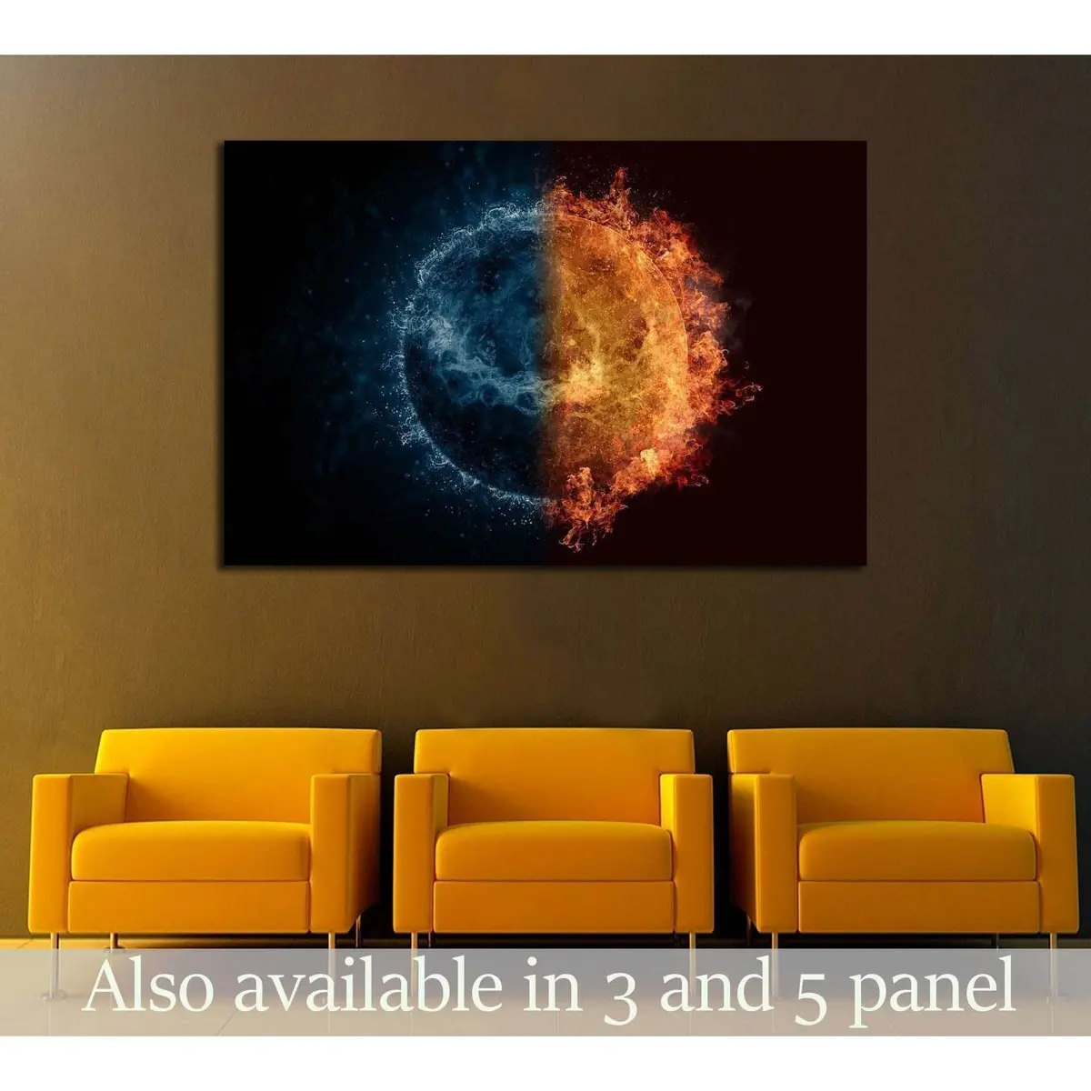 Planet Venus In Water And Fire №2417 Ready To Hang Canvas Print 1