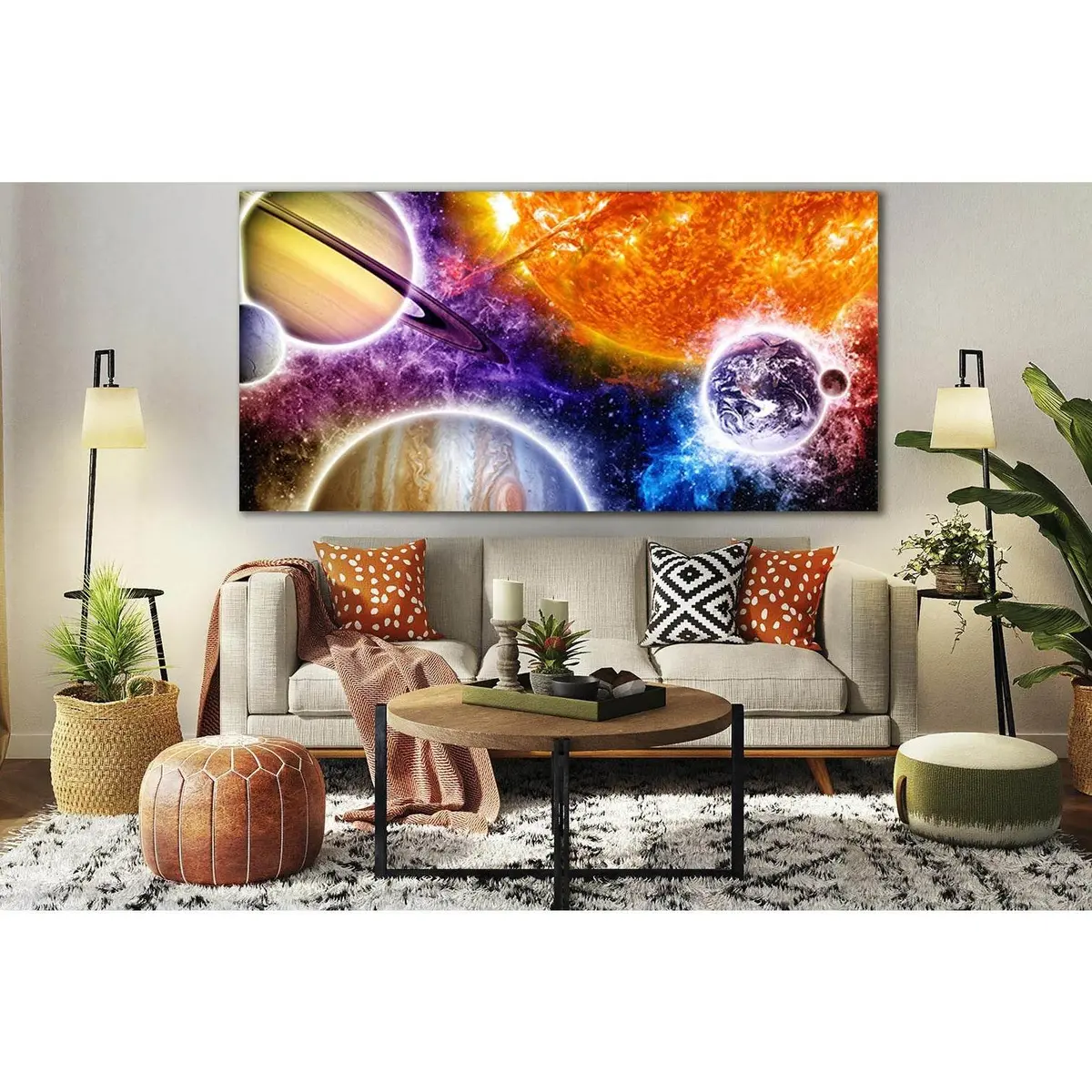 Planets Of The Solar System №Sl978 Ready To Hang Canvas Print 2