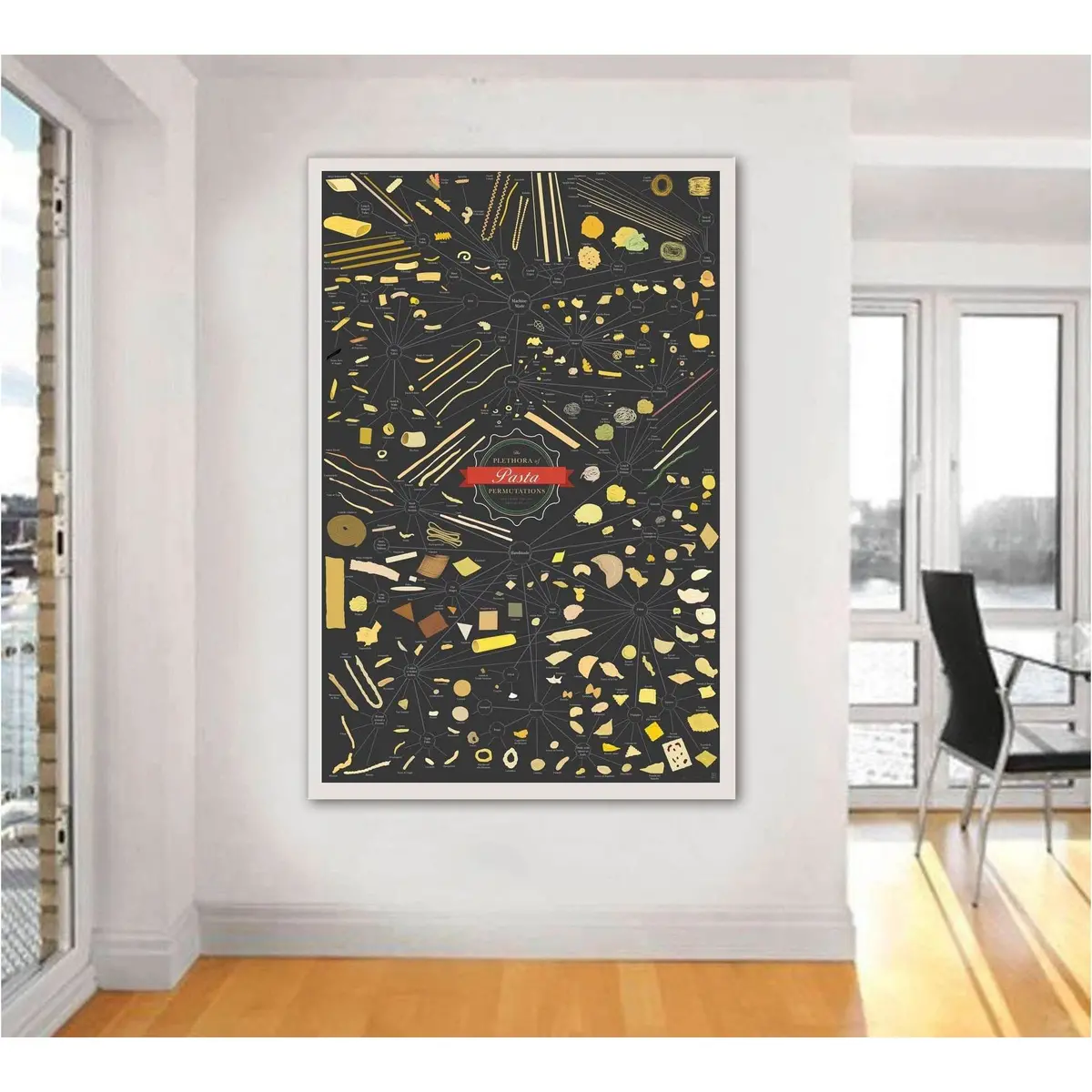 Plethora Of Pasta Permutations №2030 Ready To Hang Canvas Print 1