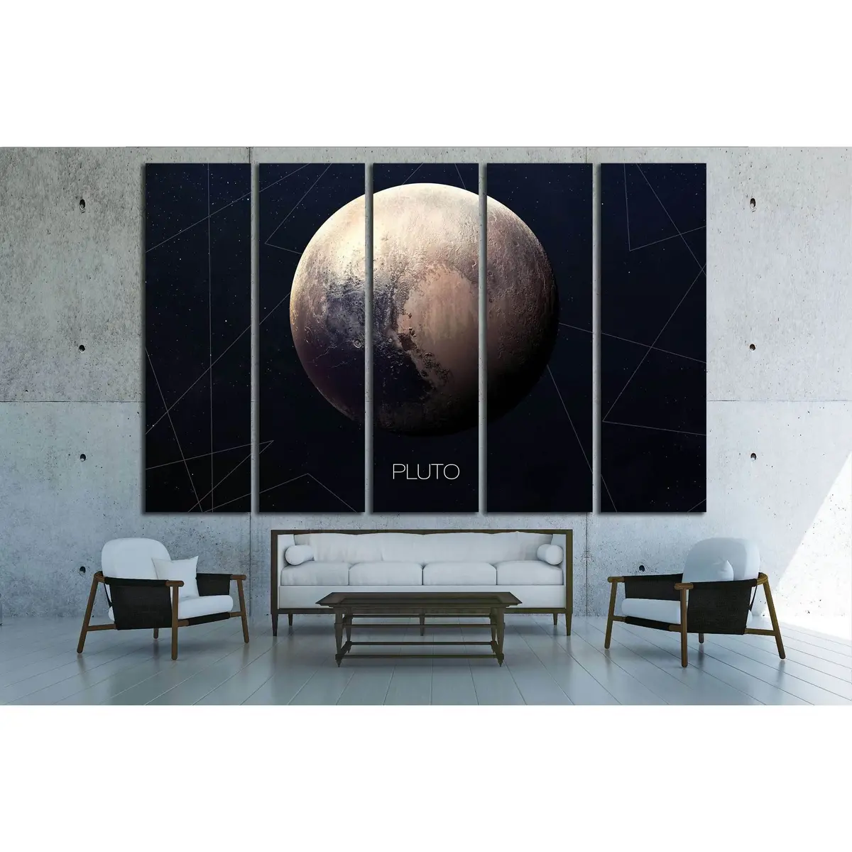 Pluto Canvas Art – High-Resolution Solar System Planetary Wall Decor - Image 3