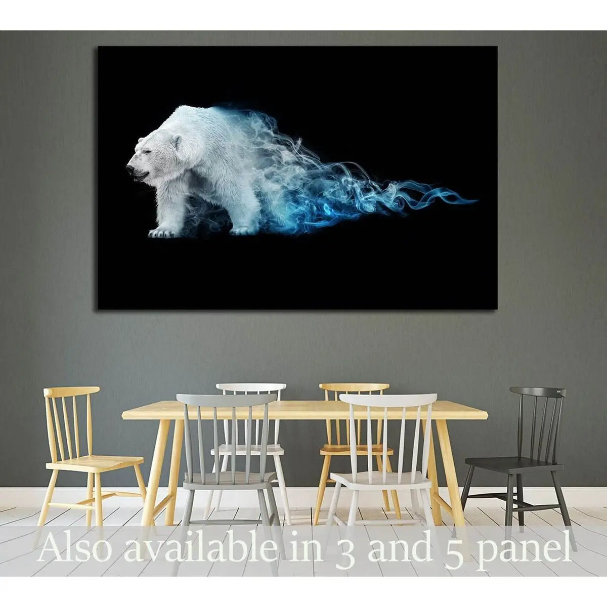 Polar Bear, Animal Kingdom, South Pole, Antarctic Wildlife, North Pole №1830 Ready To Hang Canvas Print 1