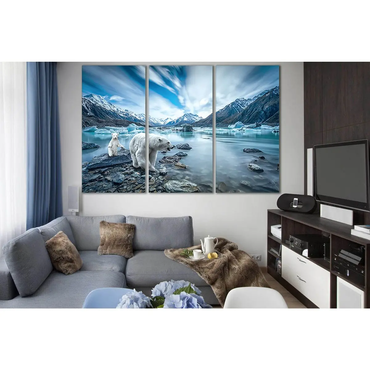 Polar Bear Mom With Baby №Sl1023 Ready To Hang Canvas Print 5
