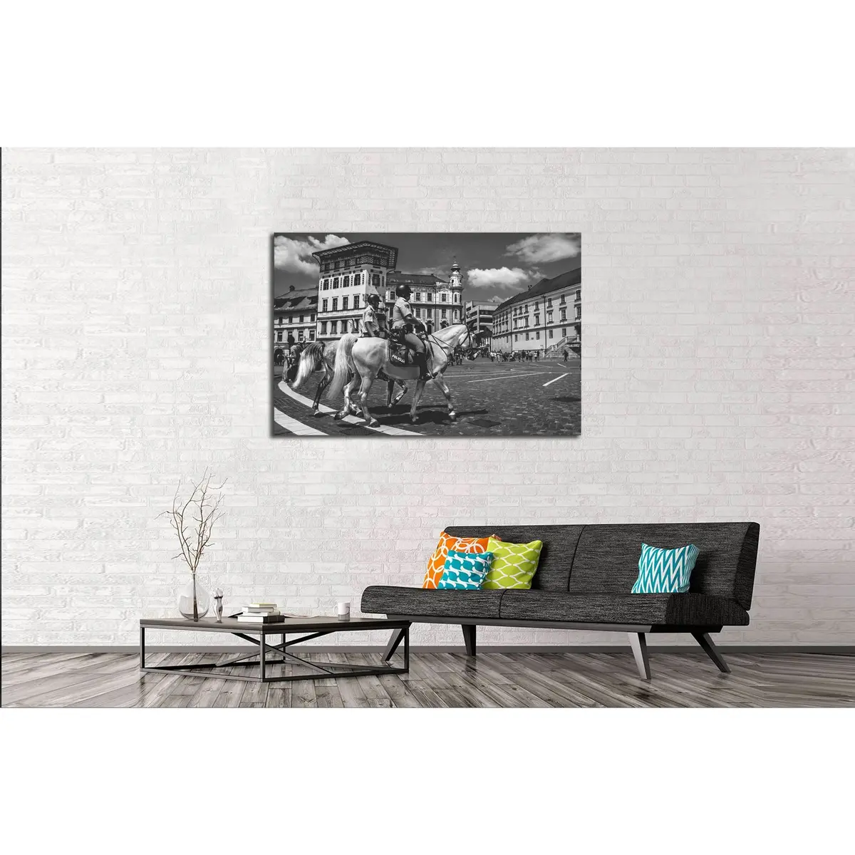 Police Horse Canvas Print №5014 3