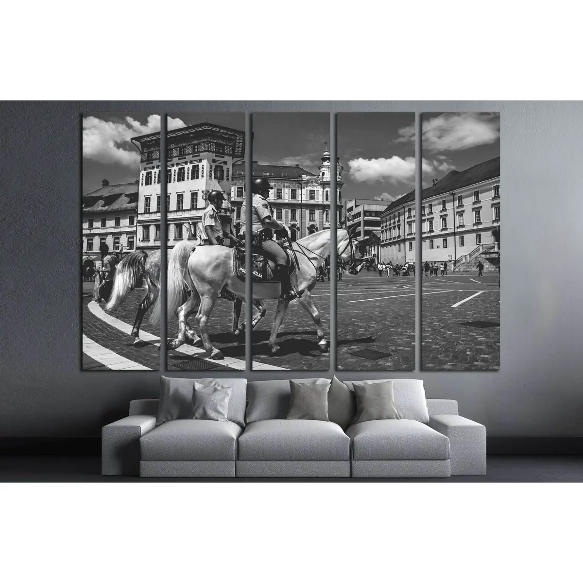 Police Horse Wall Art – Premium Canvas Print #5014 - Image 3